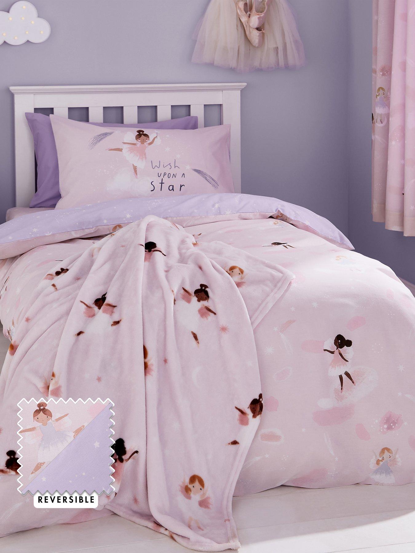  image of catherine-lansfield-dancing-fairies-duvet-cover-set-pink