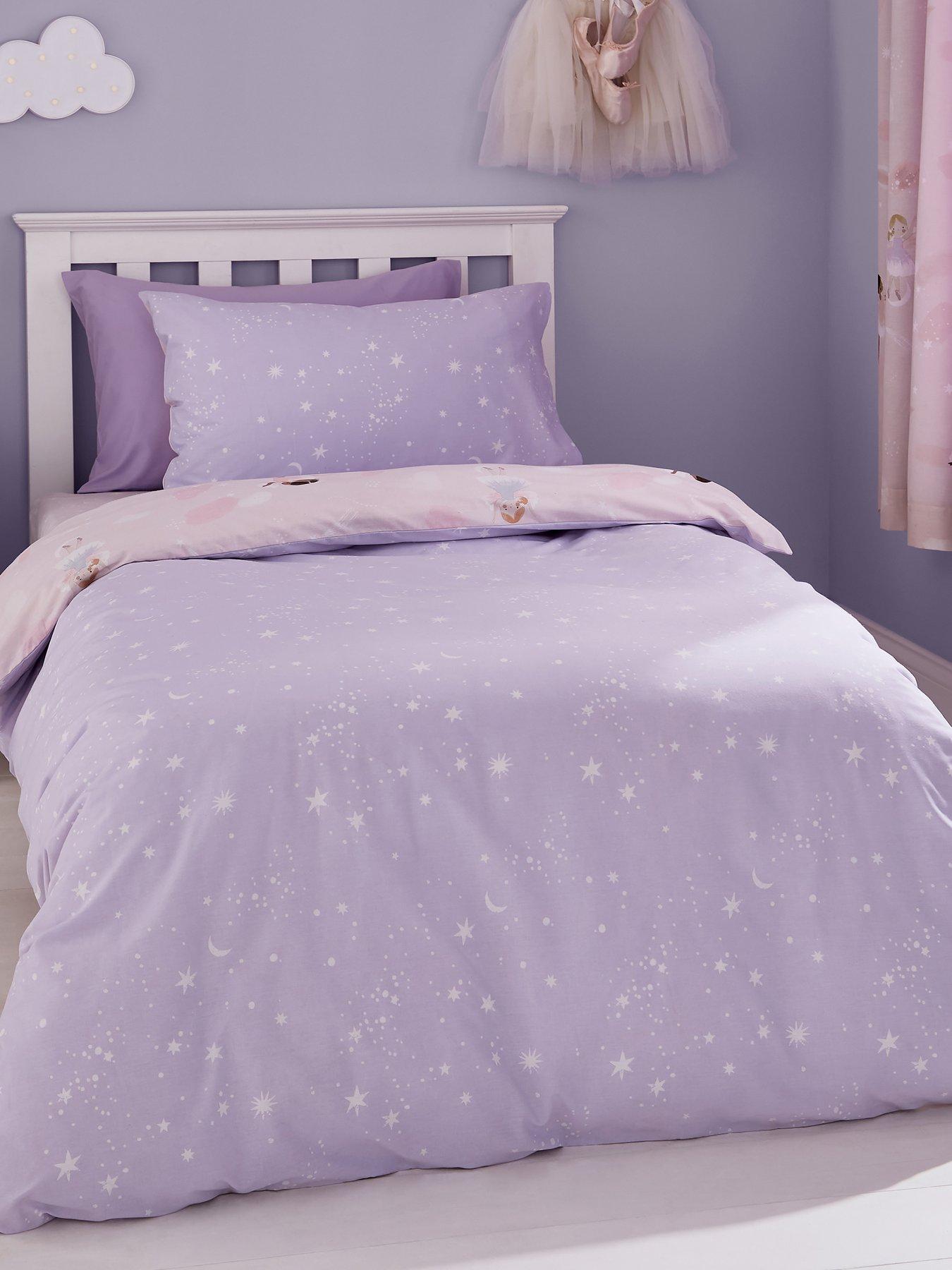  image of catherine-lansfield-dancing-fairies-duvet-cover-set-pink