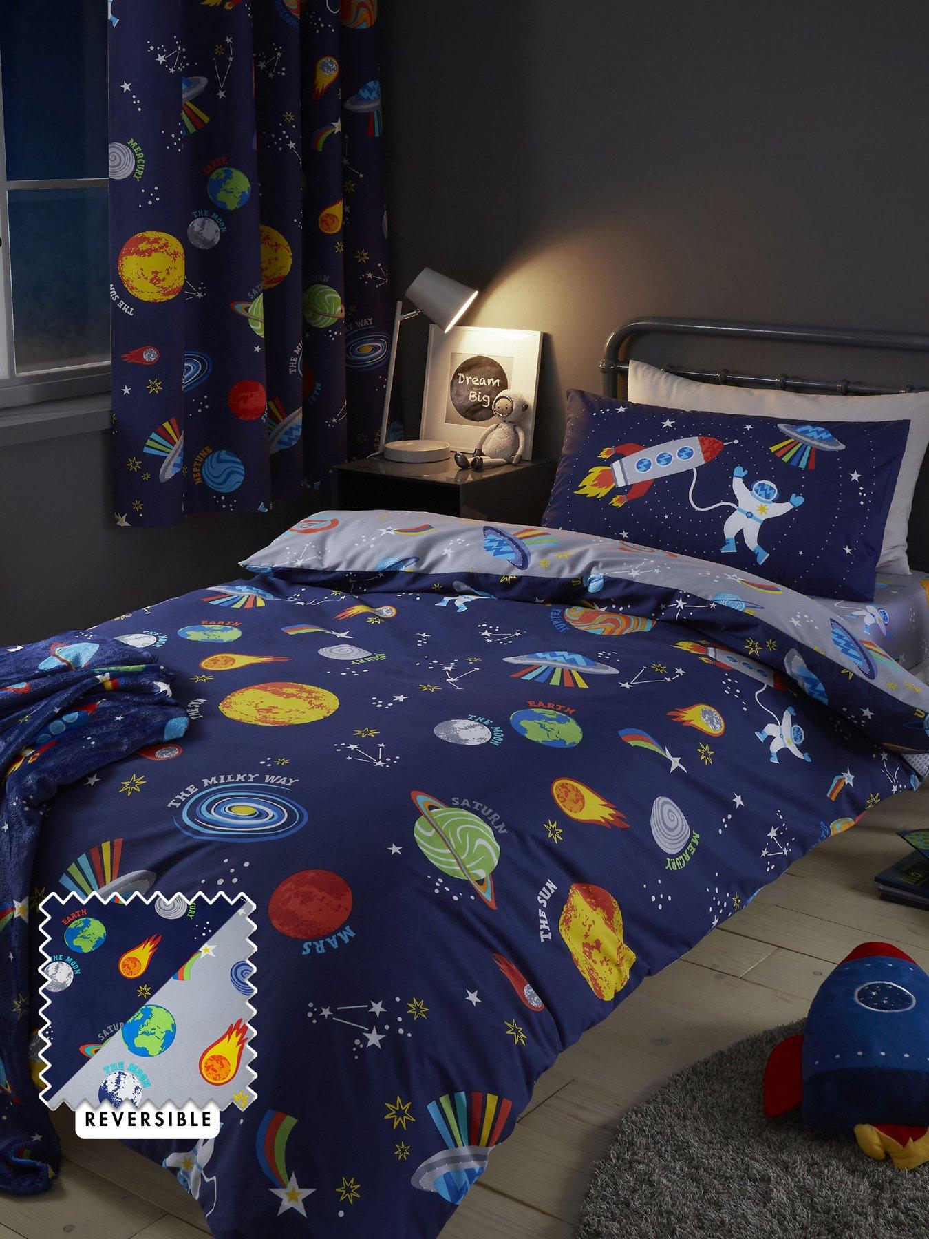 undefined Lost in Space Duvet Cover Set - Blue