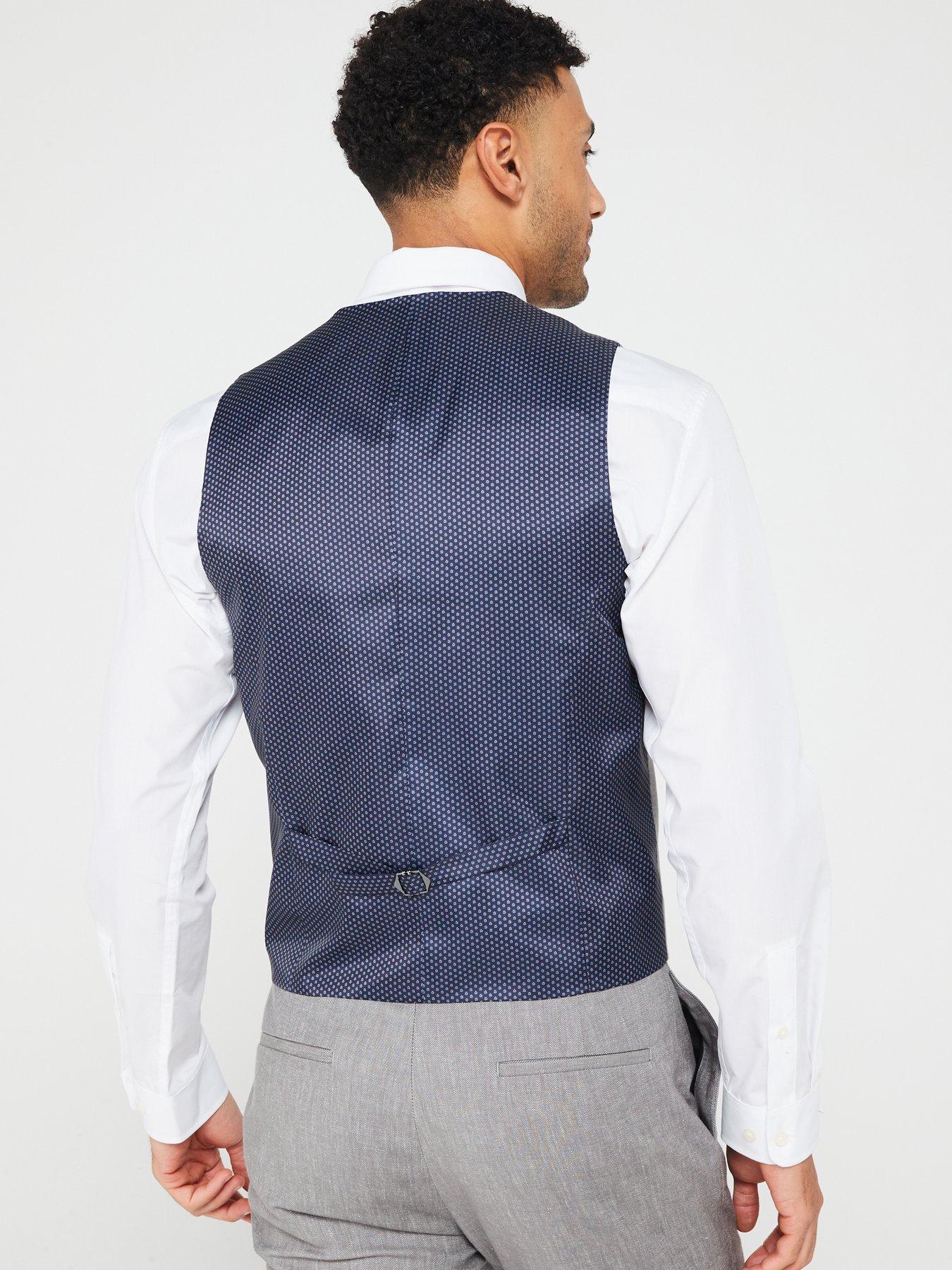  image of very-man-textured-waistcoat-grey