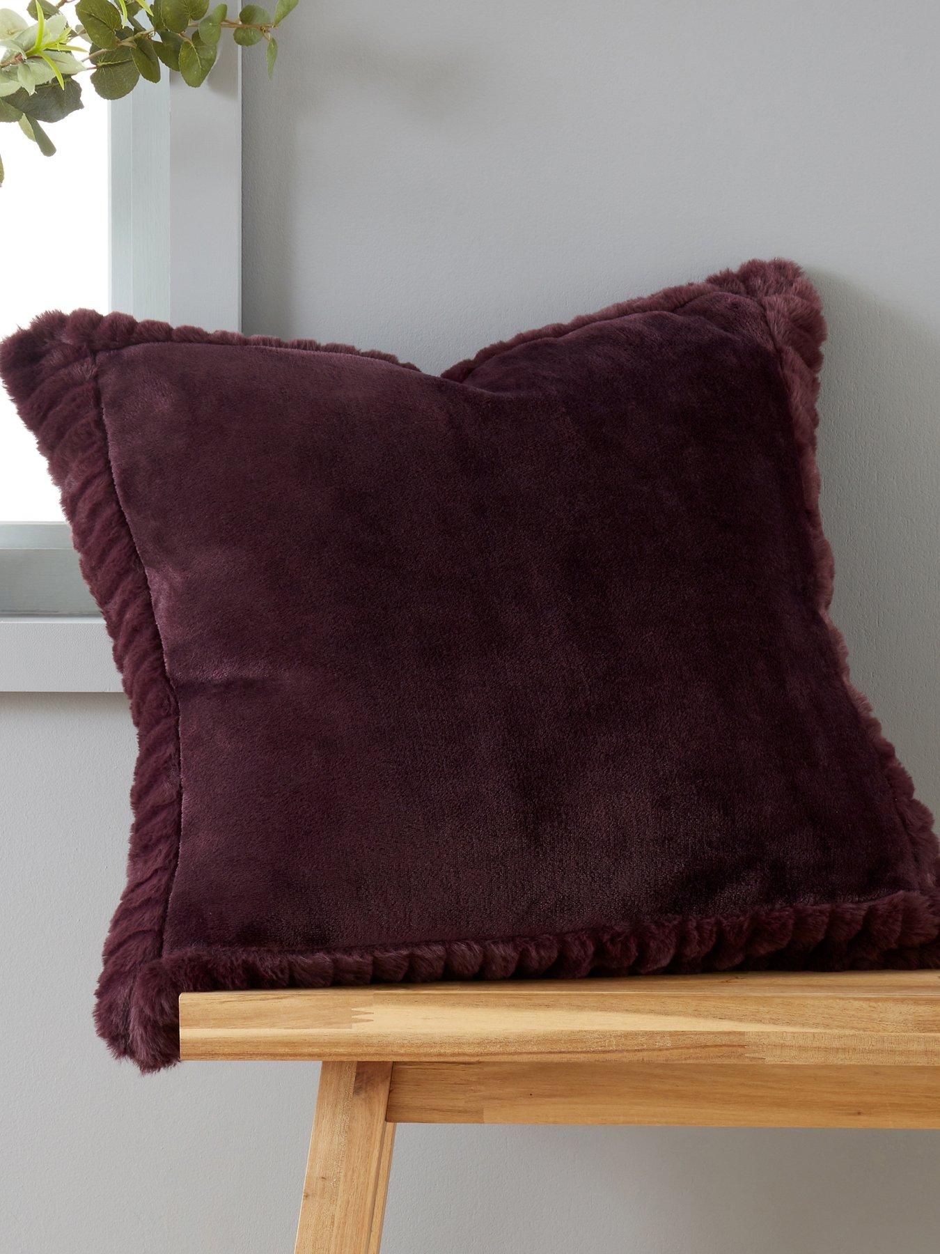 undefined Velvet  &  Faux Fur Cushion