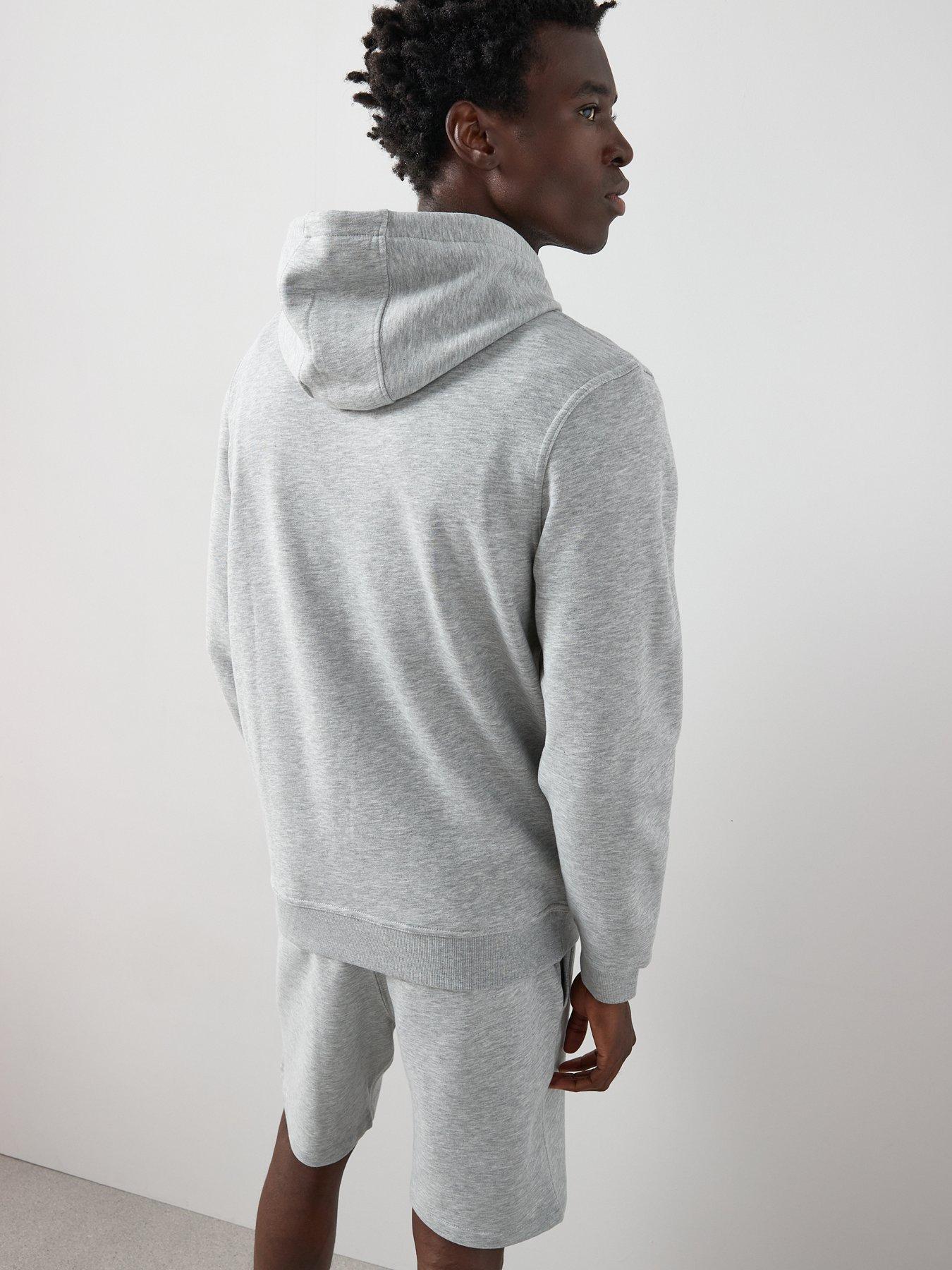 Image 2 of 6 of Very Man Essential Overhead Hoody - Grey Marl