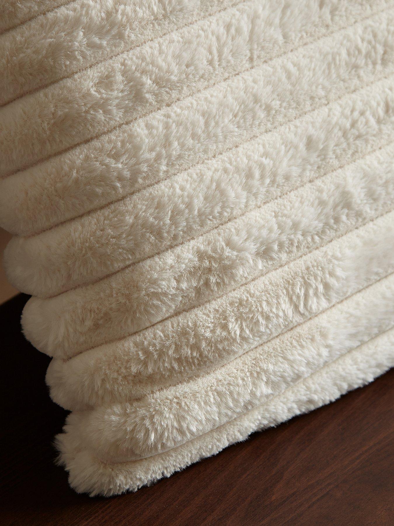 Image 3 of 6 of Catherine Lansfield Cosy Ribbed Cushion