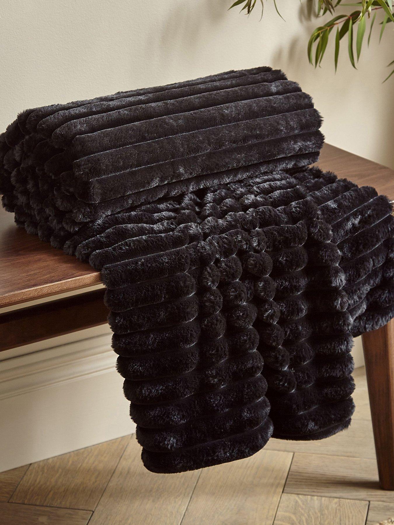 Catherine Lansfield Cosy Ribbed Throw Range