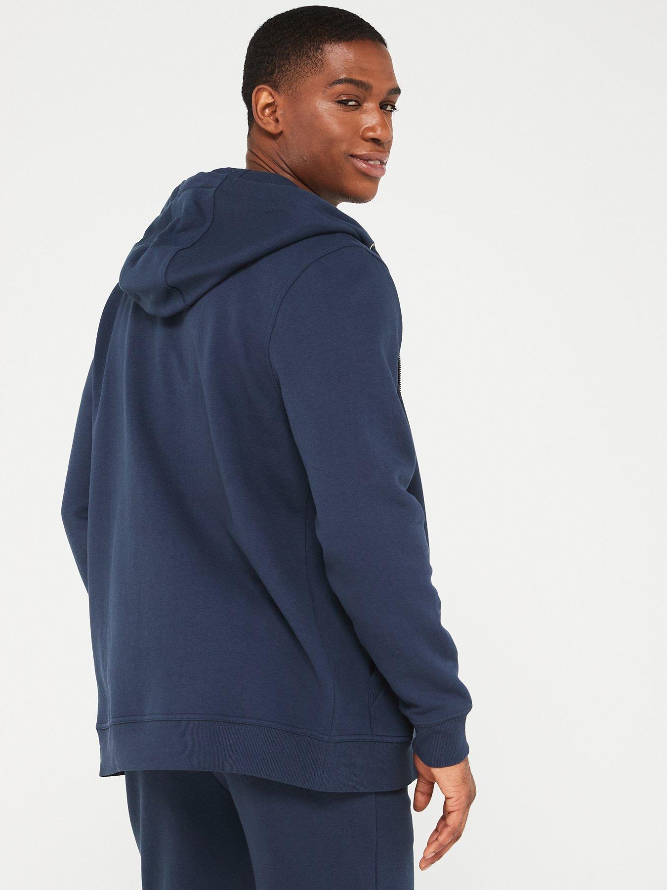  image of very-man-essential-zip-throughnbsphoodie--nbspnavy