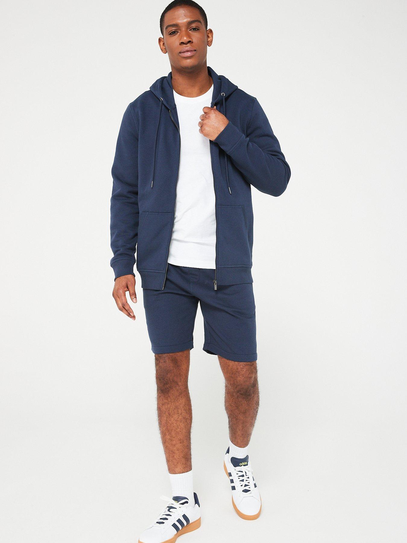  image of very-man-essential-zip-throughnbsphoodie--nbspnavy