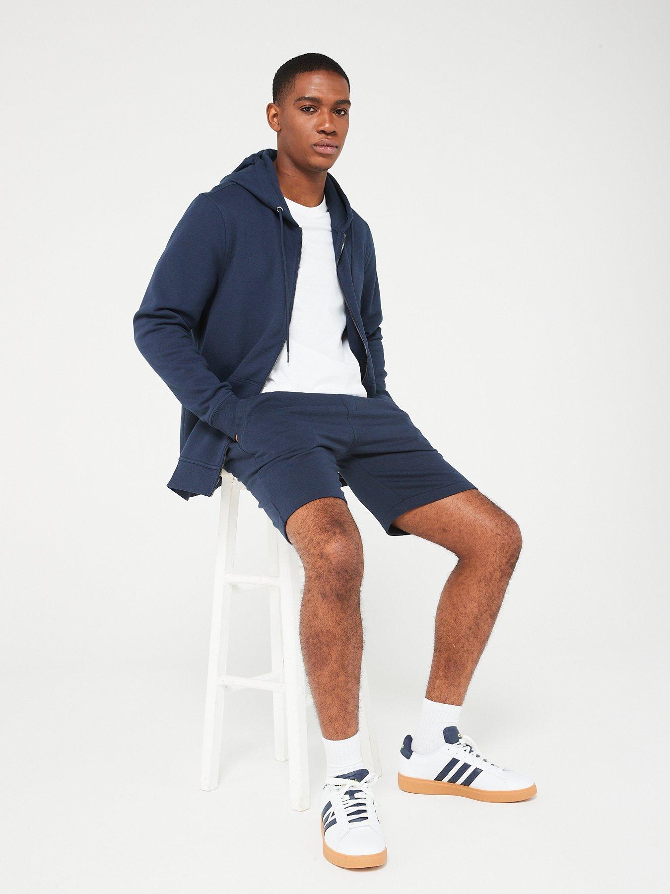  image of very-man-essential-zip-throughnbsphoodie--nbspnavy