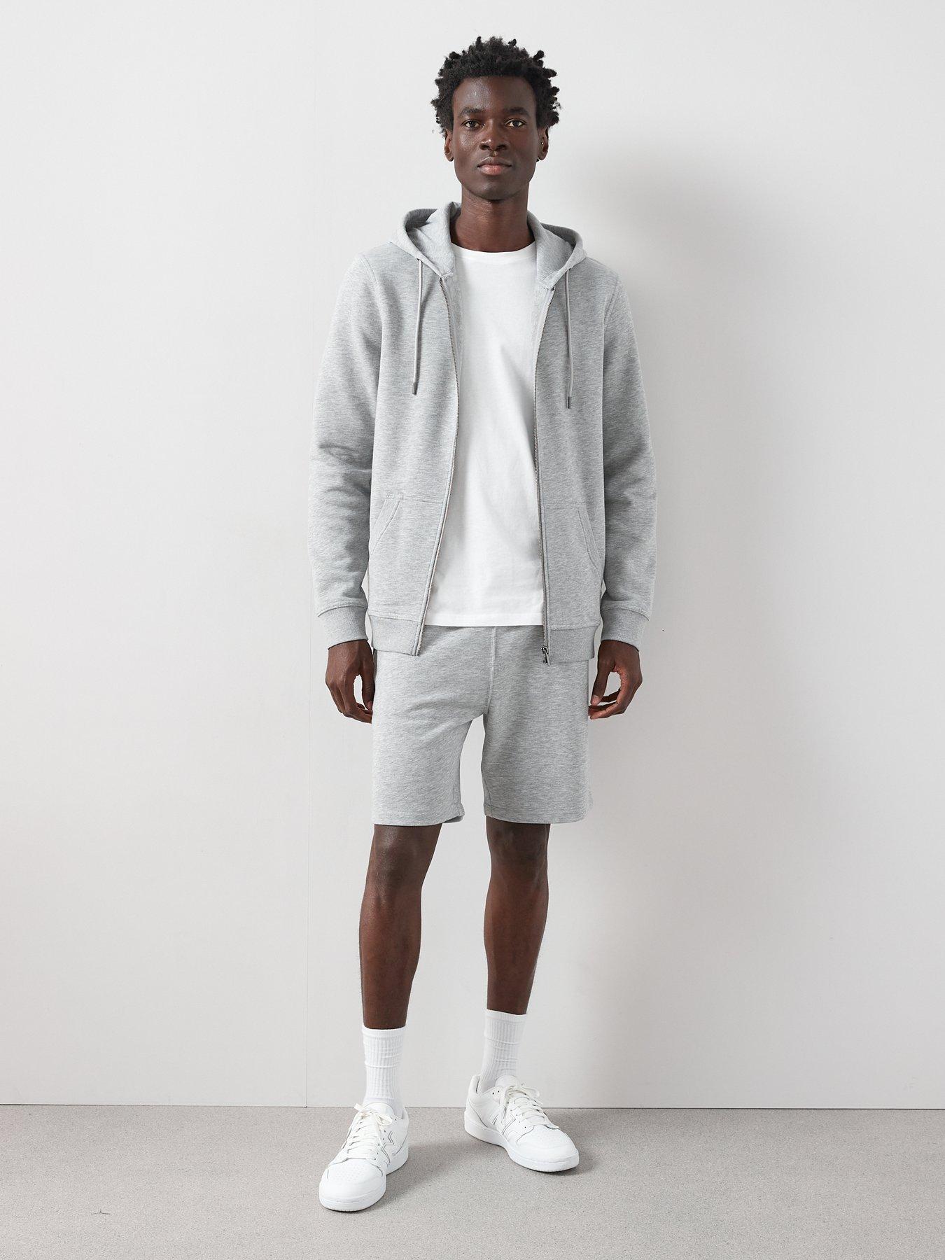 Image 6 of 6 of The Very Collection Cotton Rich Essential Zip Through Hoodie - Grey Marl