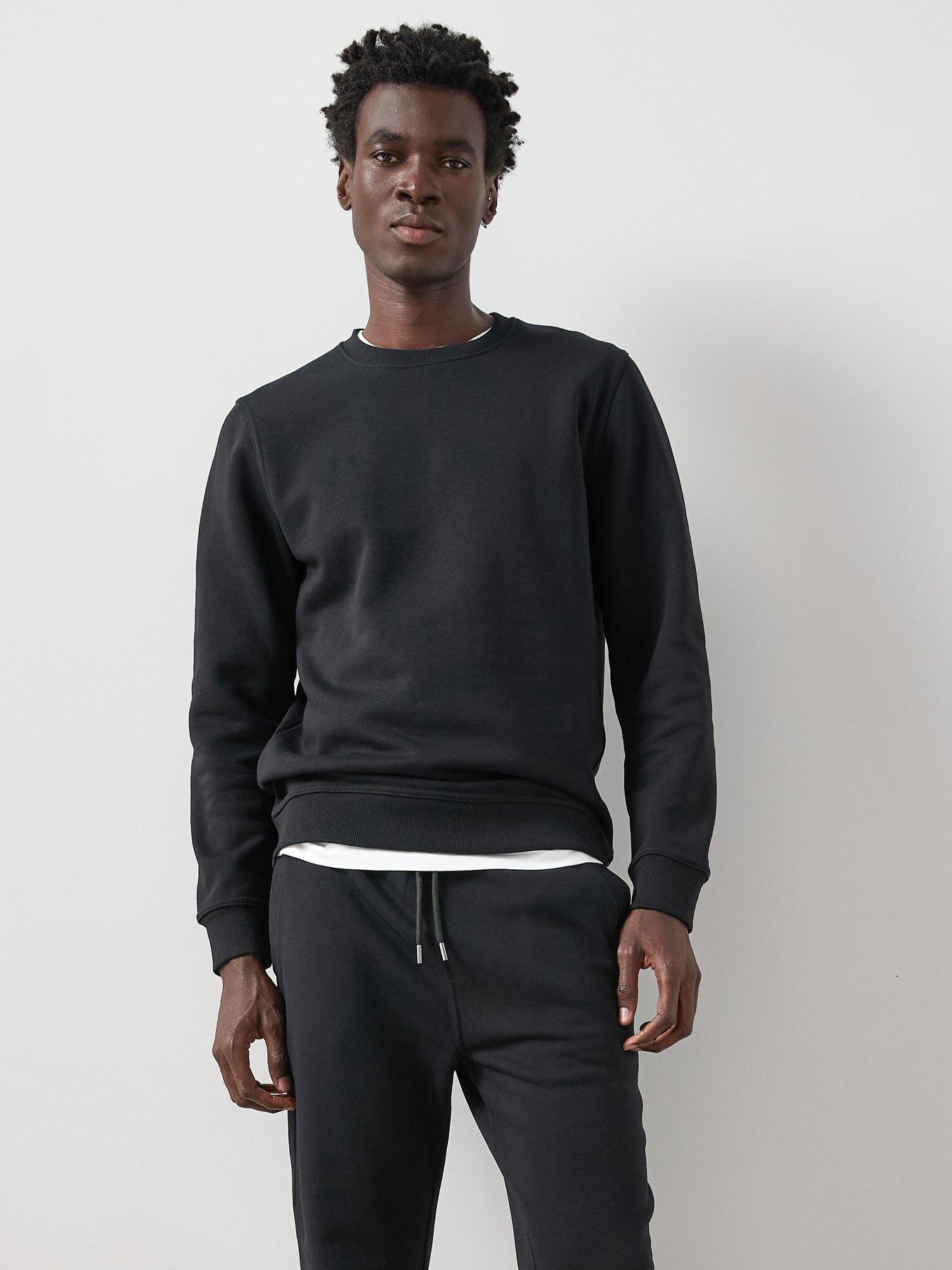 Image 1 of 6 of The Very Collection Mens Essentials Cotton Blend Regular Fit Jogger - Black