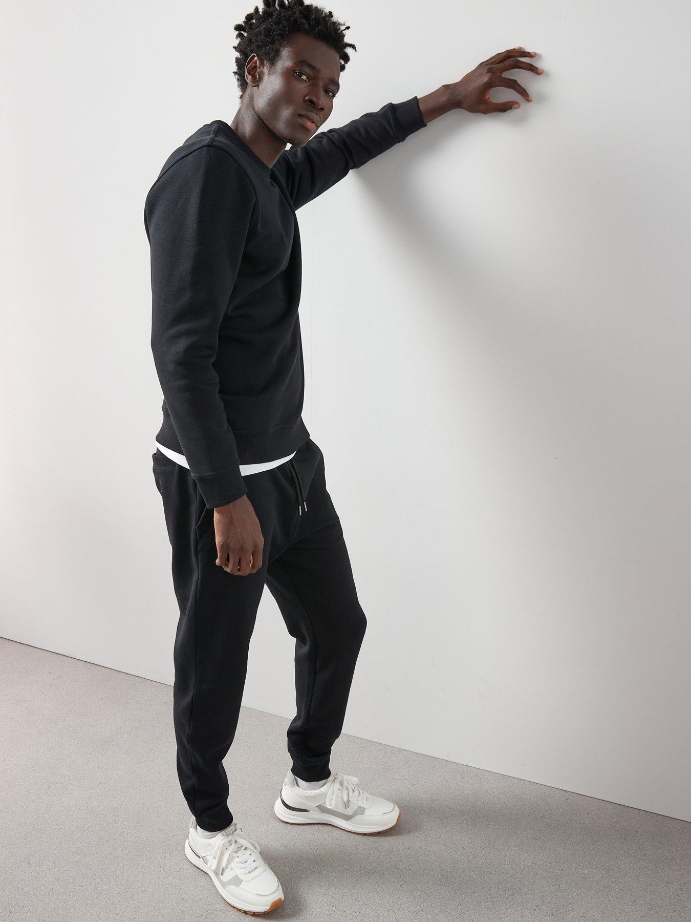 Image 5 of 6 of The Very Collection Mens Essentials Cotton Blend Regular Fit Jogger - Black