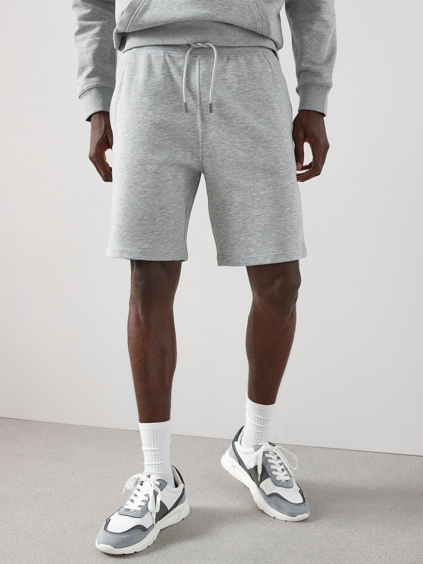 the-very-collection-cotton-rich-jogger-short-grey-marl