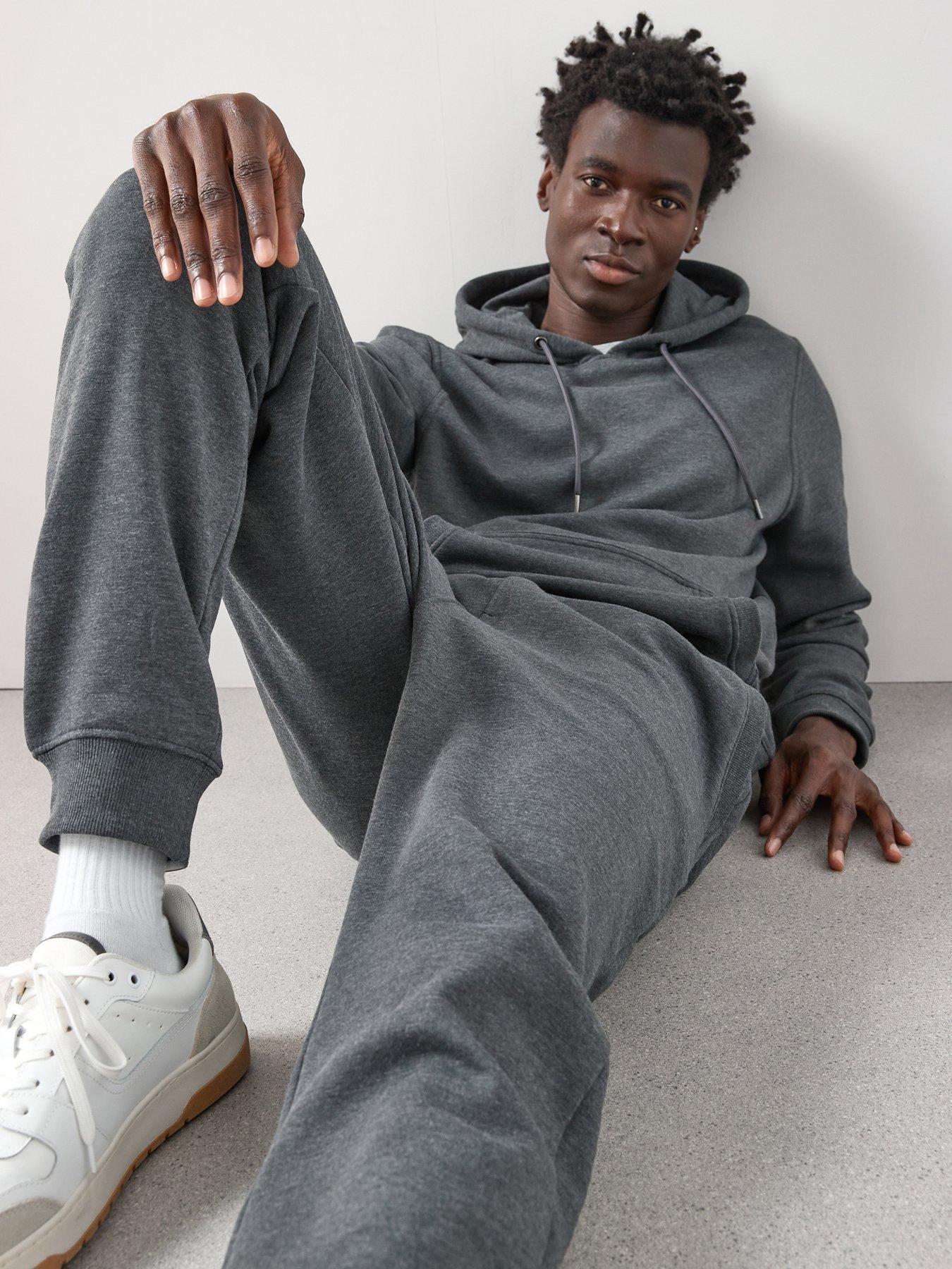 Image 5 of 6 of The Very Collection Mens Cotton Blend Overhead Hoodie - Charcoal