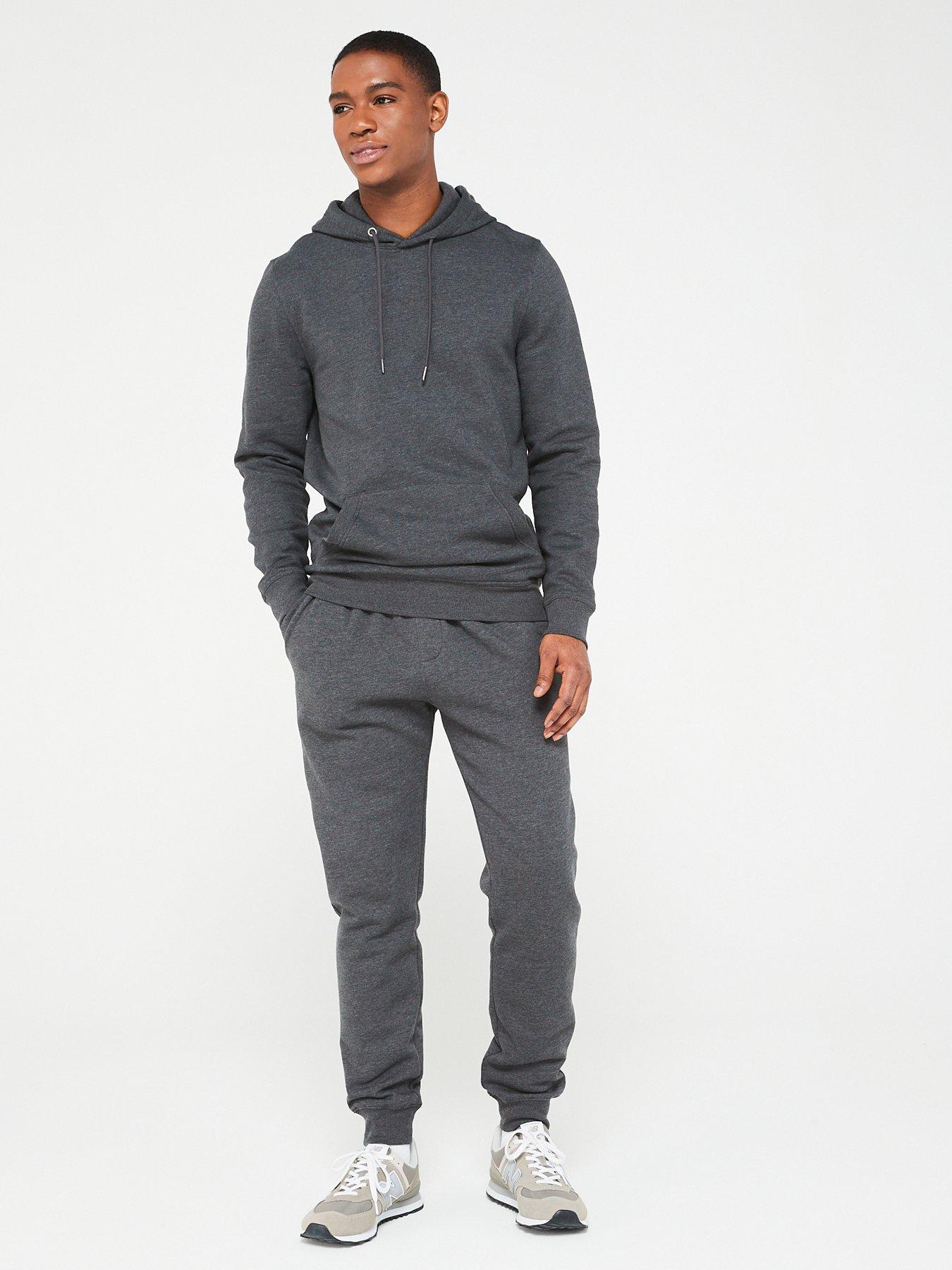  image of very-man-overhead-hoody-tracksuit-charcoal