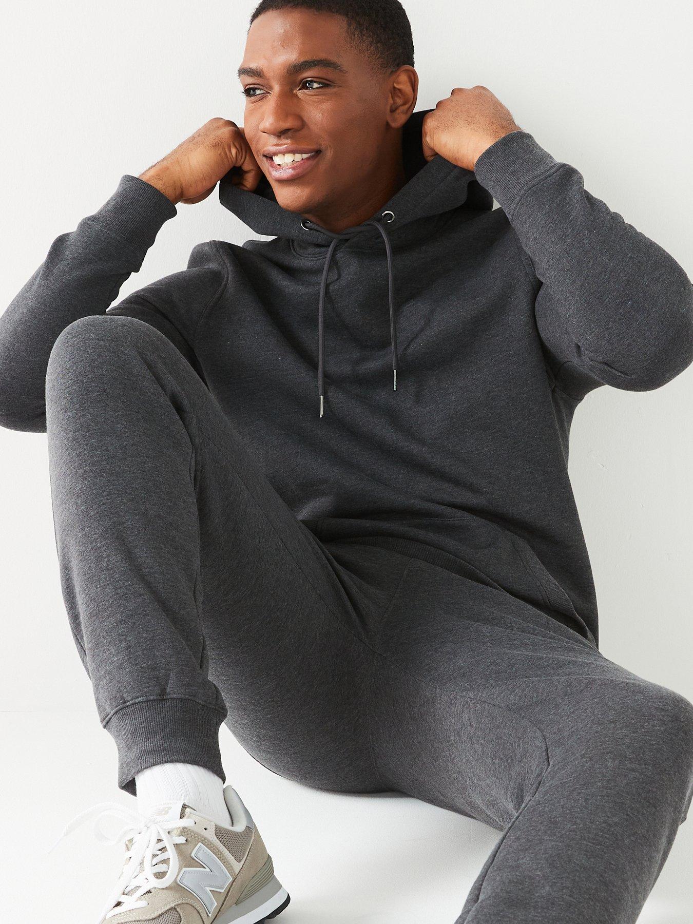  image of very-man-overhead-hoody-tracksuit-charcoal