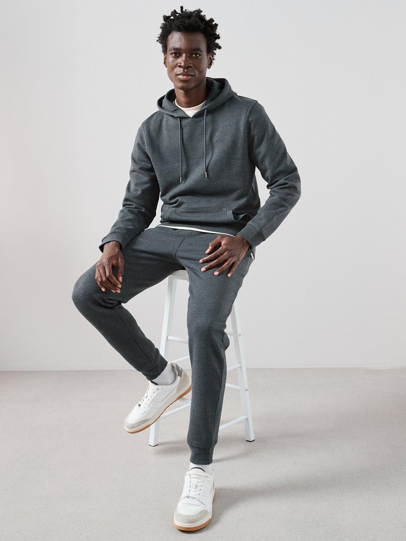Image 5 of 7 of Very Man Overhead Hoody Tracksuit - Charcoal
