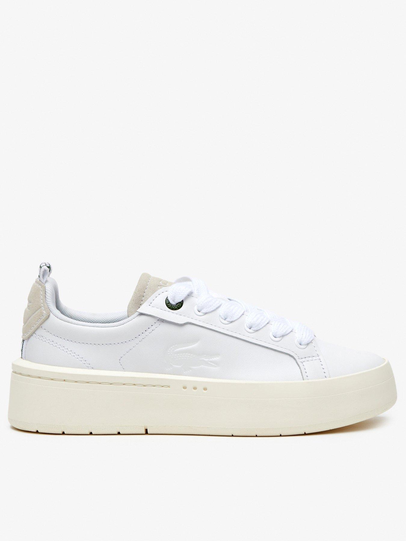 Lacoste white best sale trainers sale