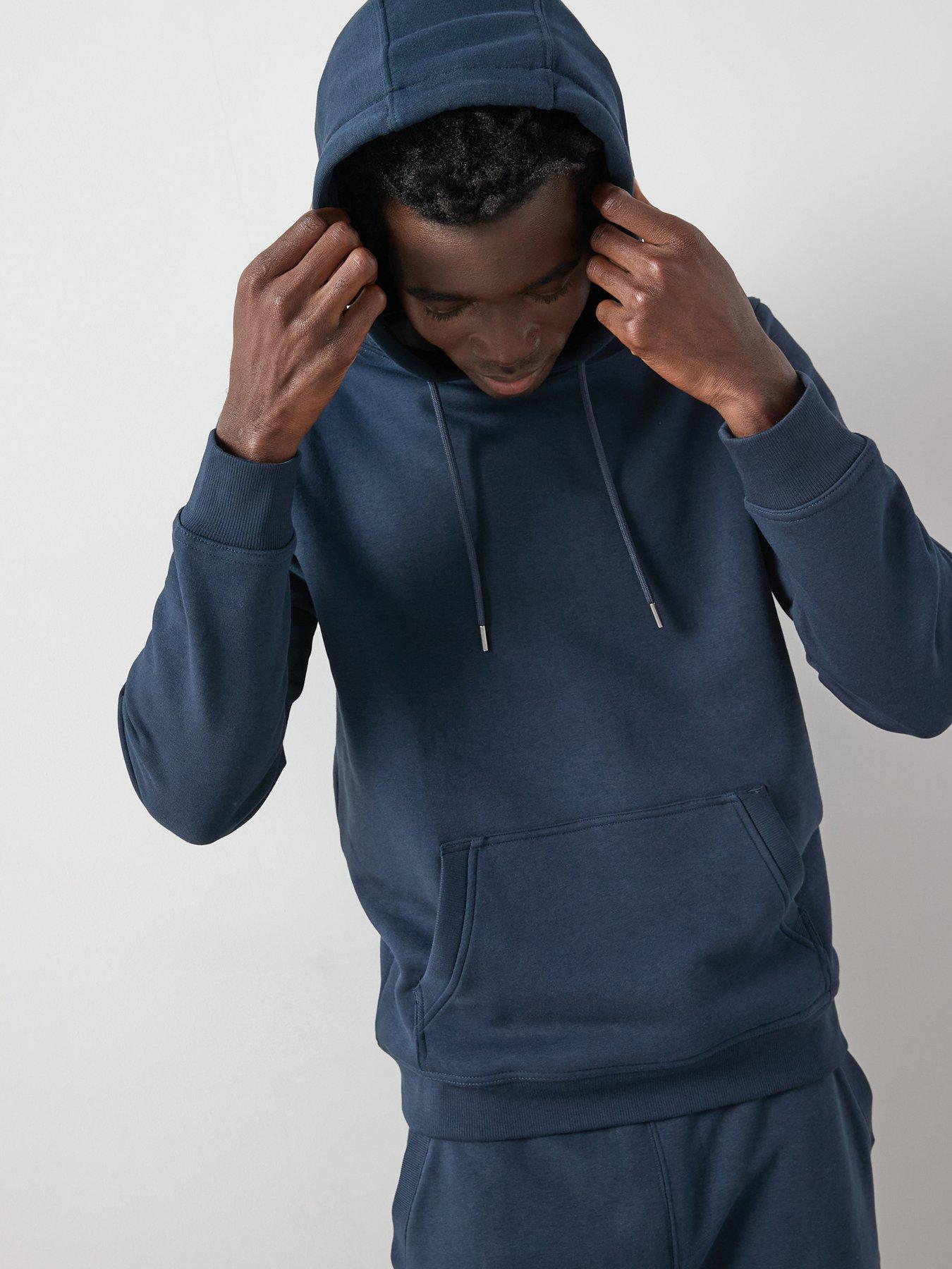 Image 5 of 6 of The Very Collection Cotton Blend Overhead Hoody Tracksuit - Navy
