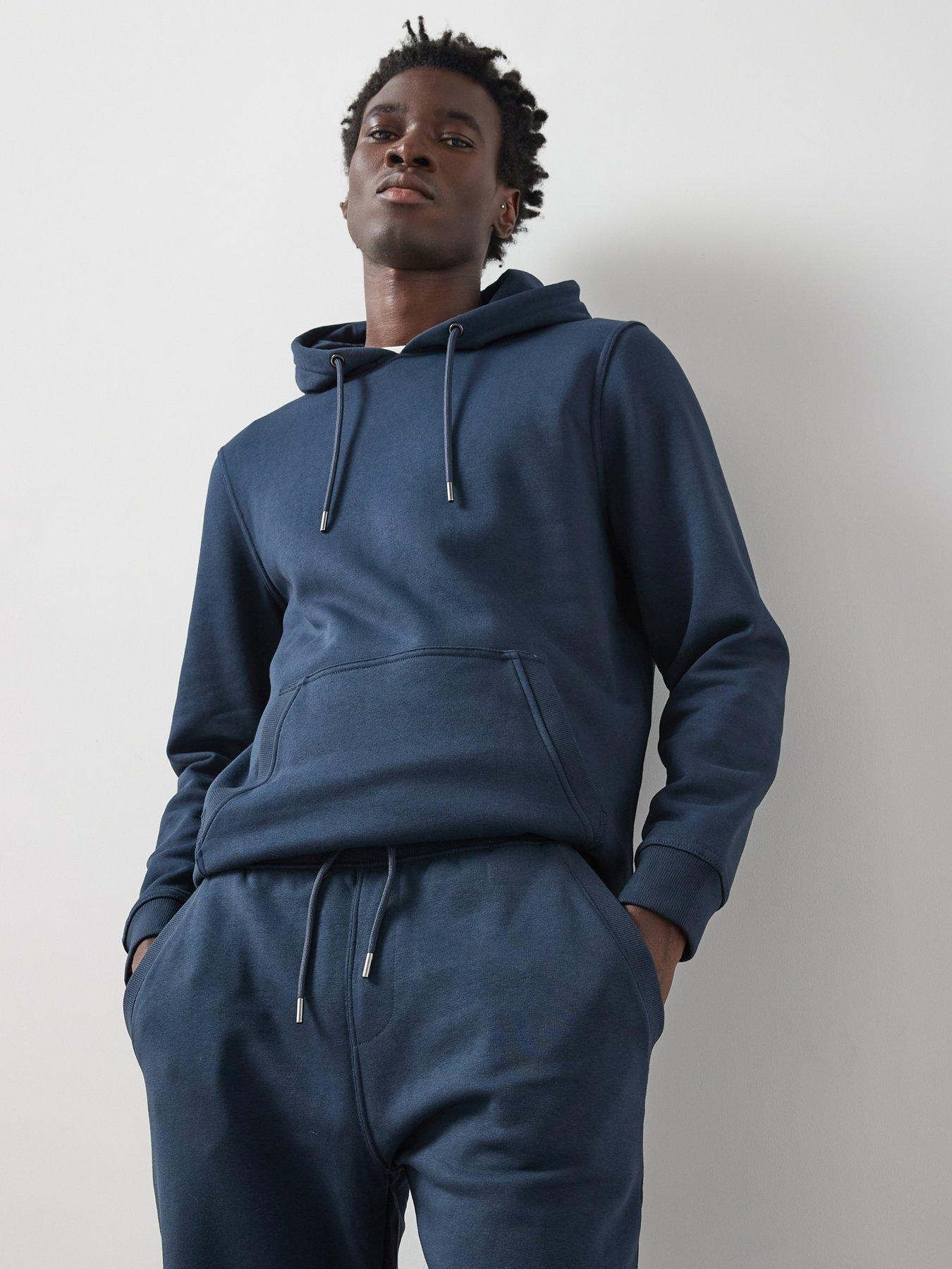 Image 6 of 6 of The Very Collection Cotton Blend Overhead Hoody Tracksuit - Navy