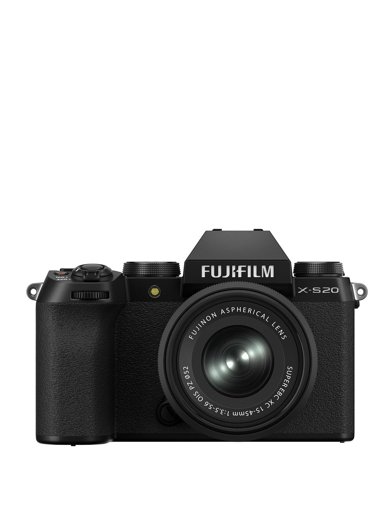 Fujifilm X-S20 Mirrorless Digital Camera with XC15-45mm F3.5-5.6 OIS PZ Lens - Black
