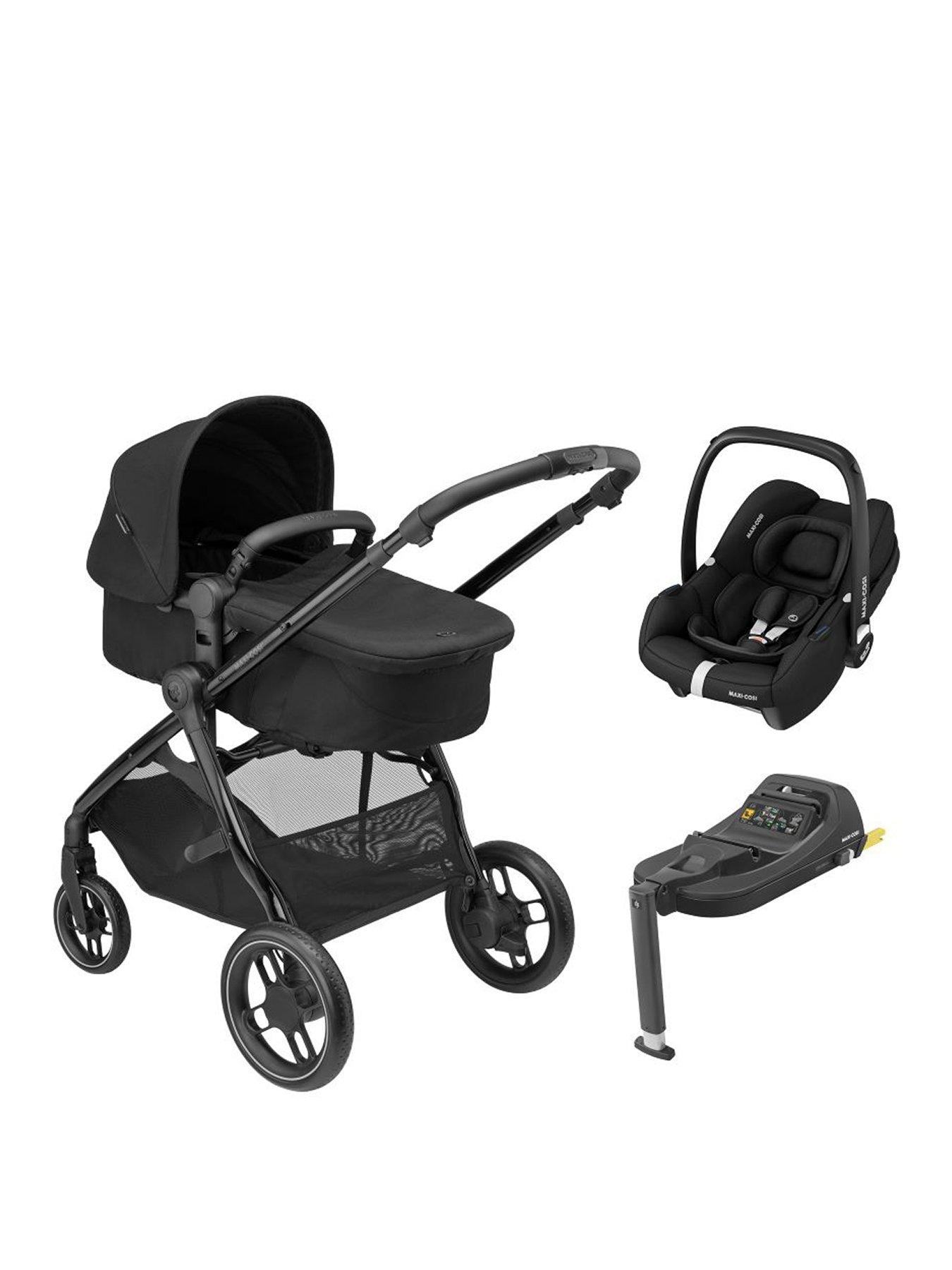  image of maxi-cosi-zelia-luxe-cabriofix-i-size-amp-base-travel-system-twillic-black