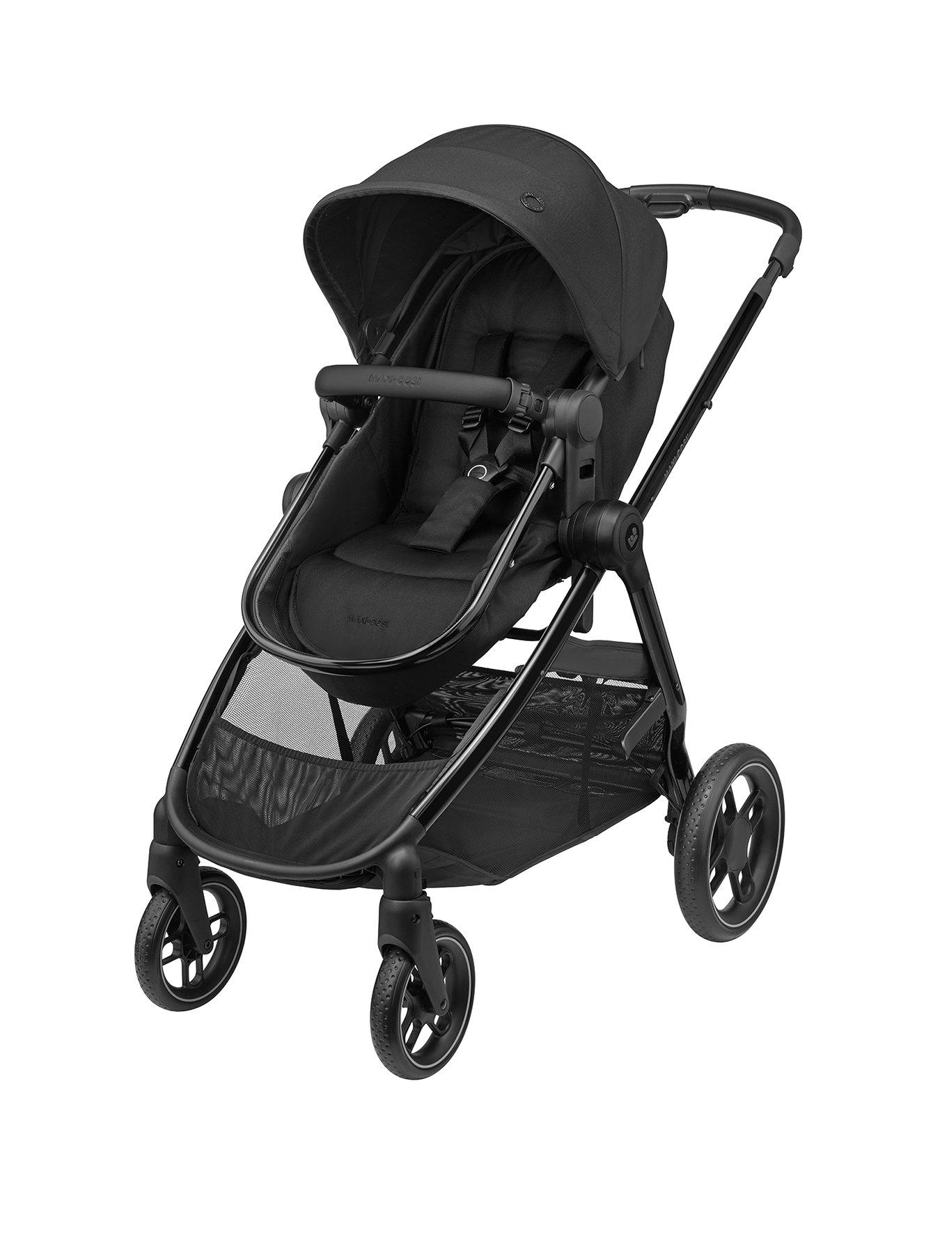 Maxi-Cosi Zelia Luxe Cabriofix i-Size & Base Travel System - Twillic Black