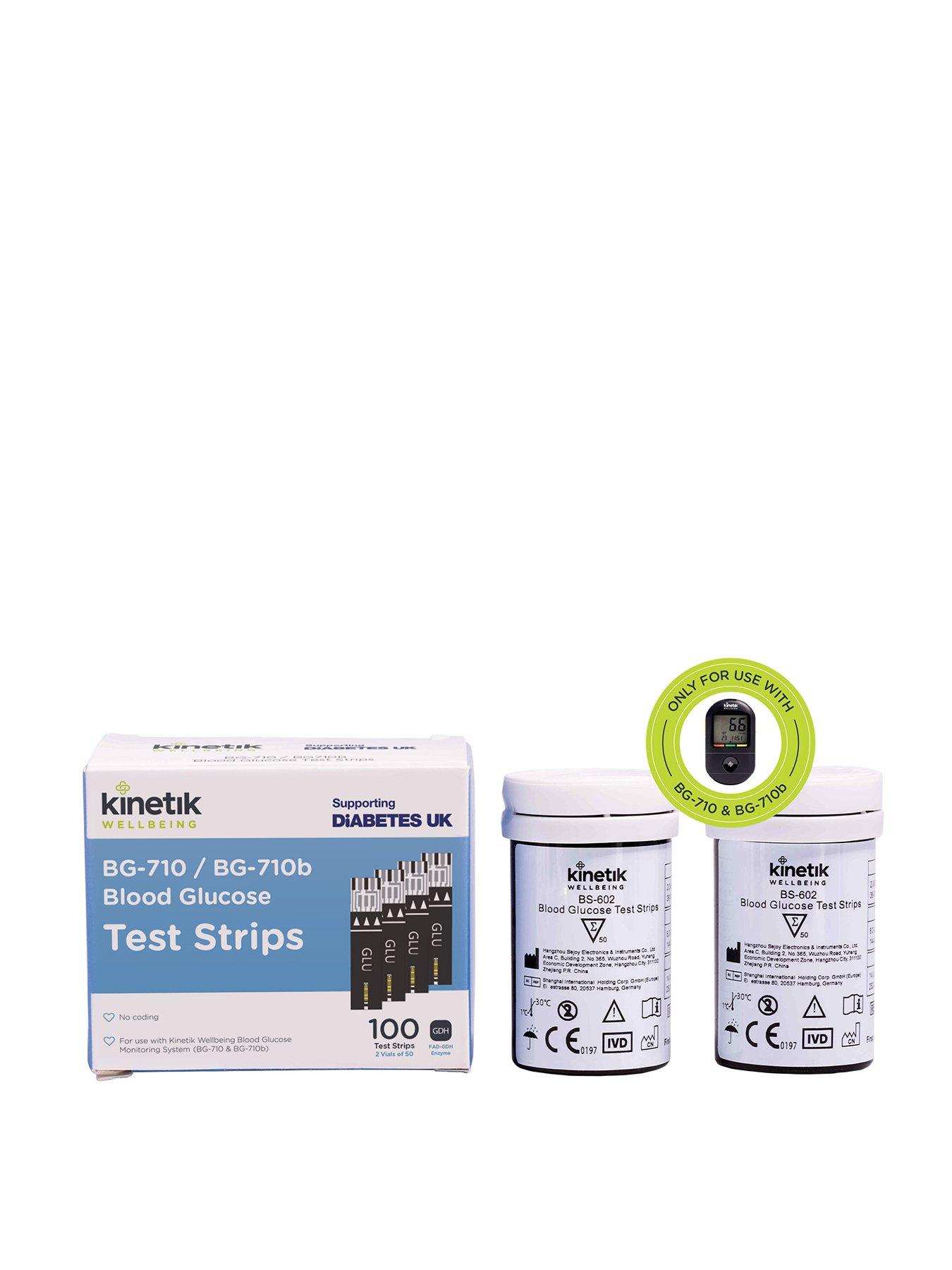 Kinetik Wellbeing Blood Glucose Test Strips - 100 pack