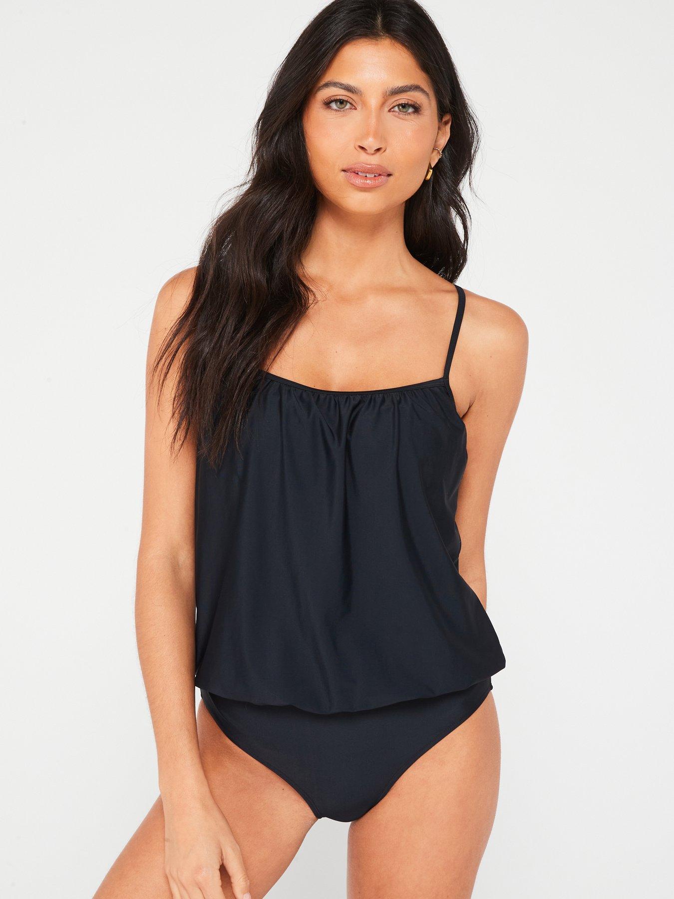 Beach Bound High Neck Swimsuit - Black