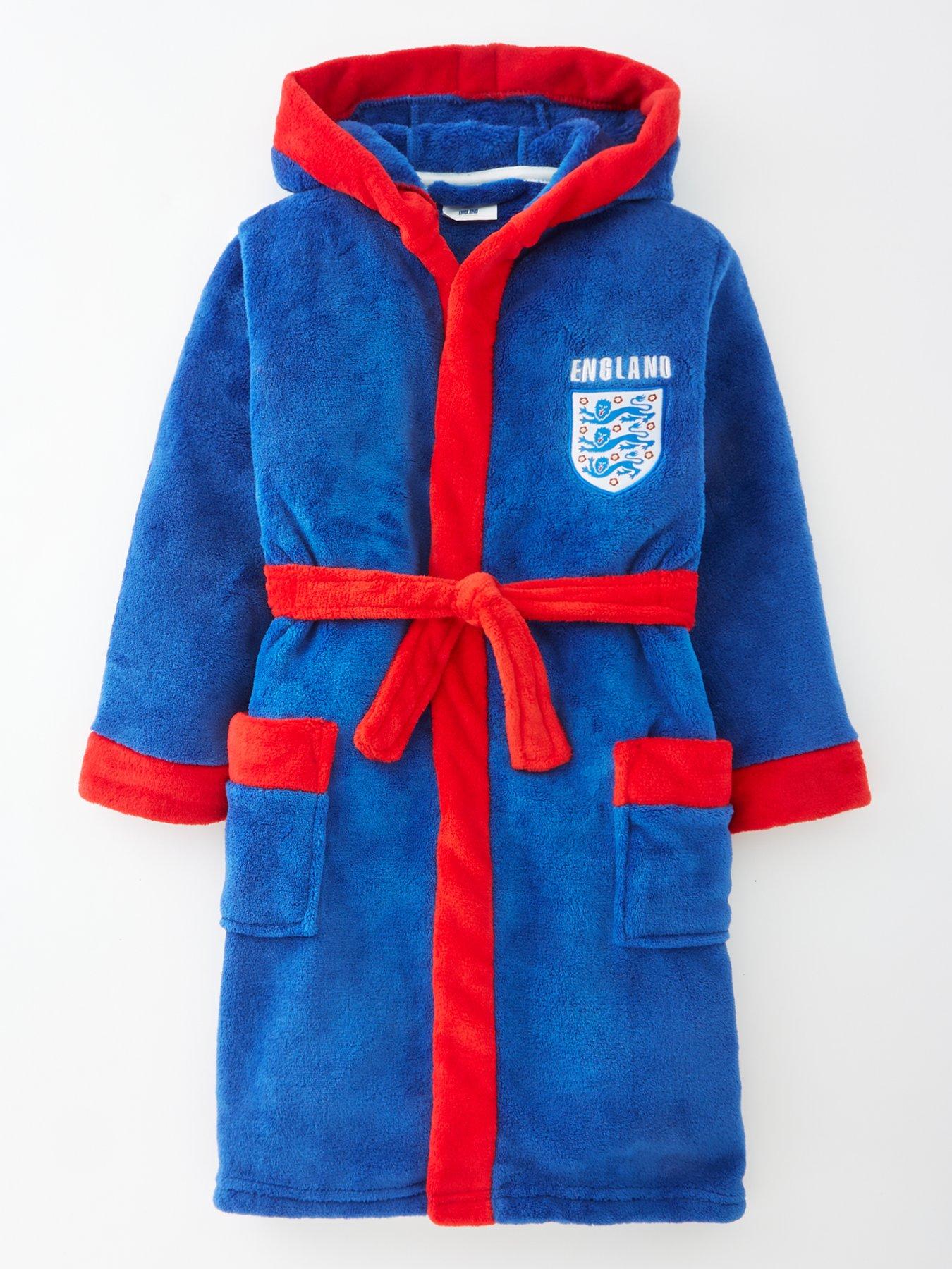 England Boys England Dressing Gown Blue