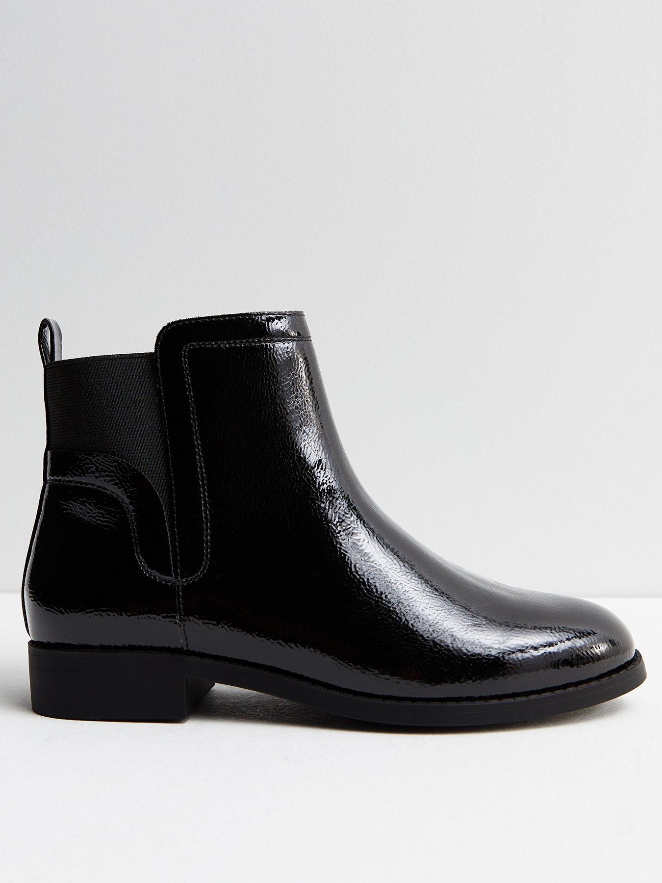 New look patent ankle boots hotsell