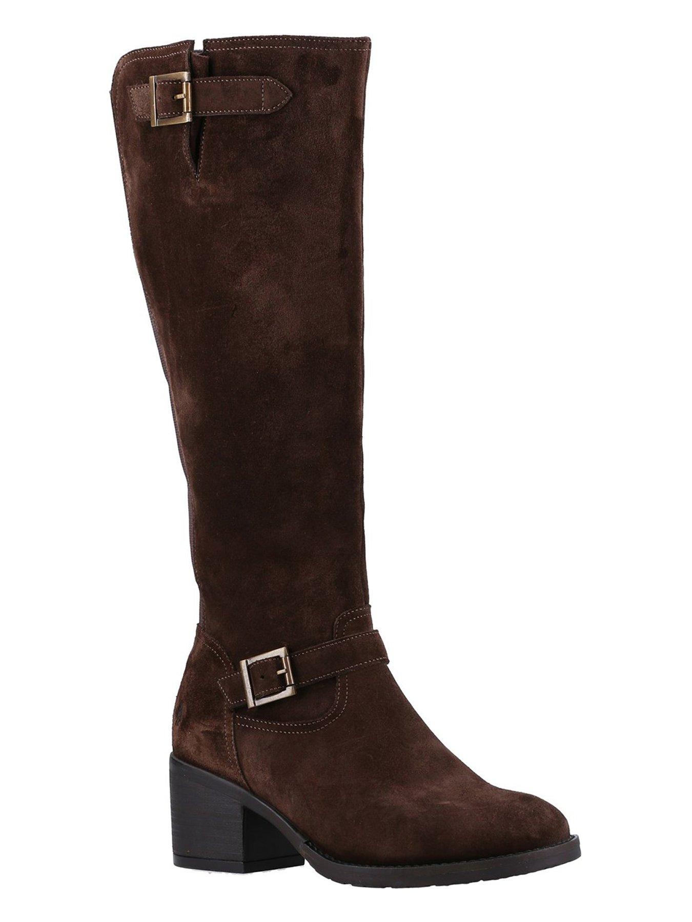 Image 2 of 5 of Hush Puppies Heidi Buckle Knee Boot - Brown