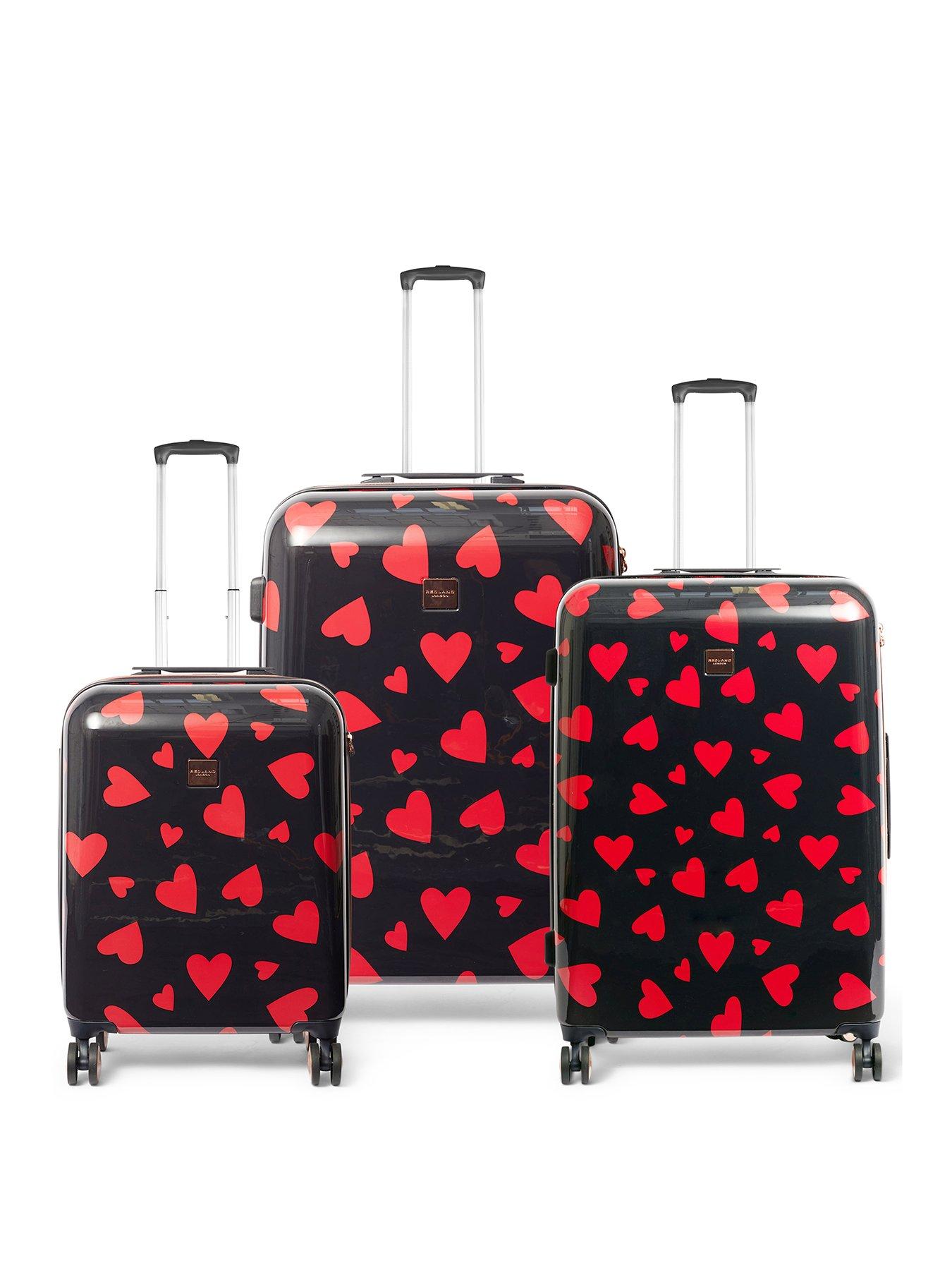 Black Luggage X 66cm 26 Suitcase Medium Lightweight Hard Shell 4 Spinner  Wheels