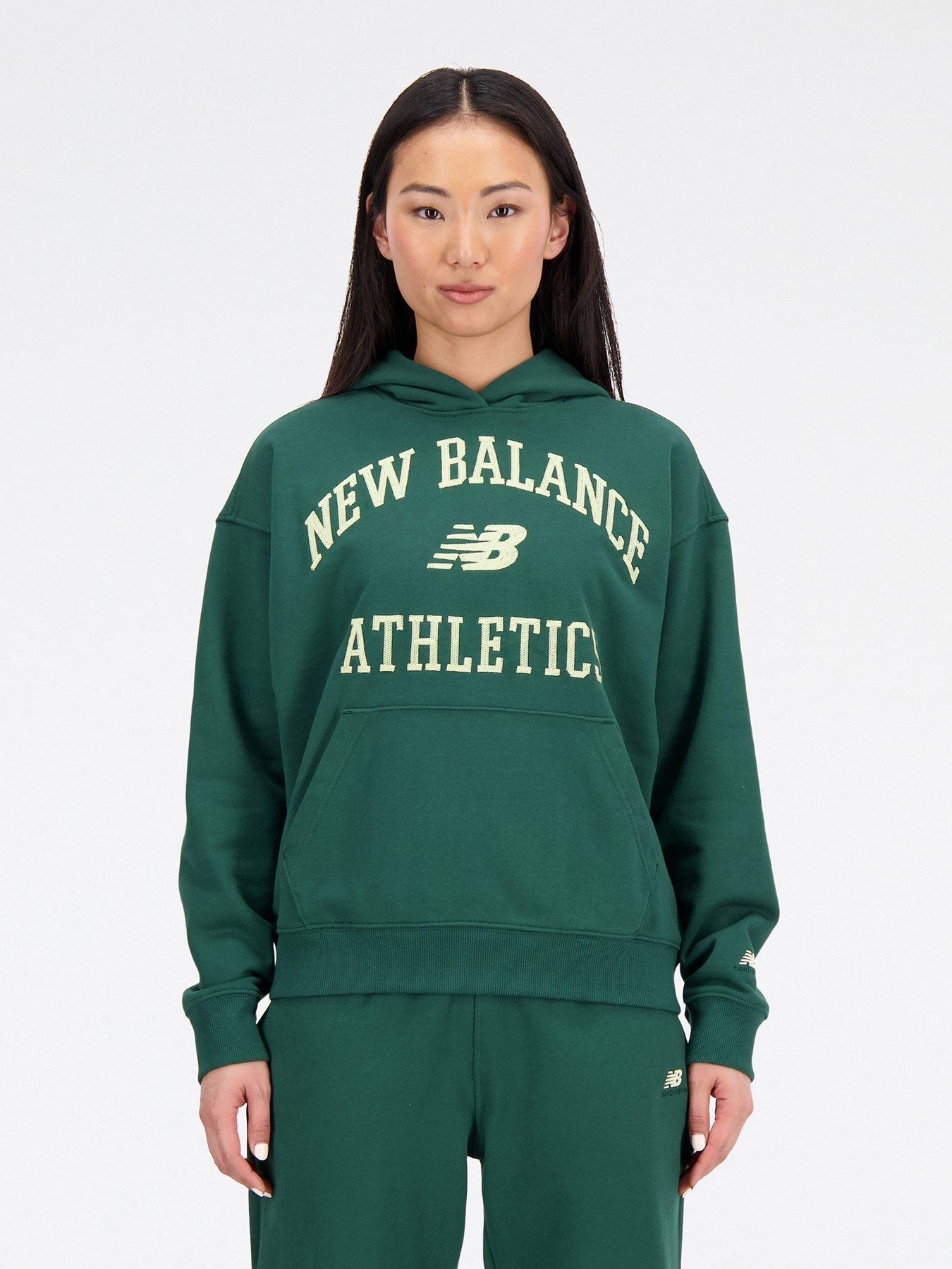 New Balance Athletics Varsity Oversized Fleece Hoodie - Dark Green