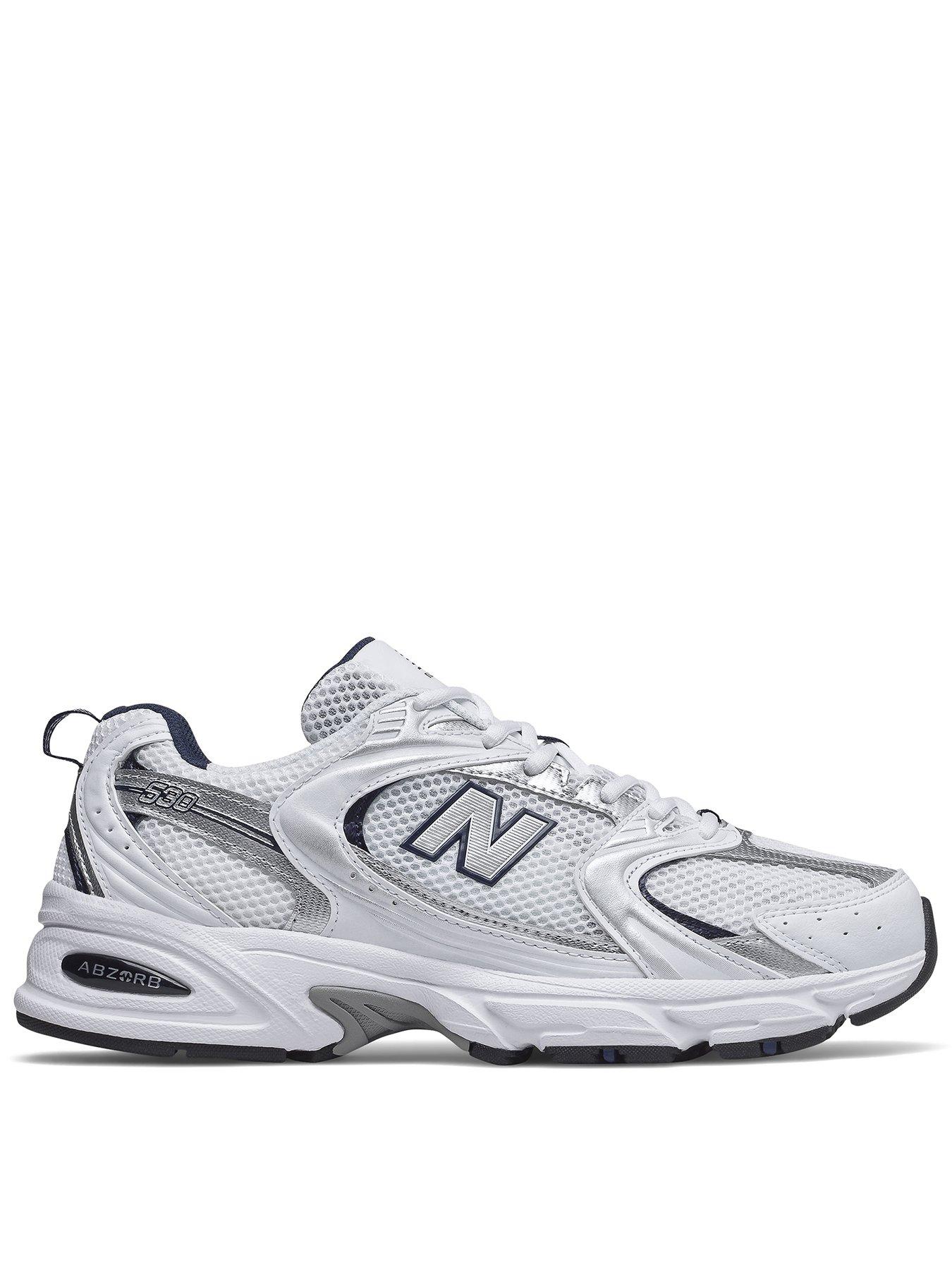 undefined Unisex 530 Trainers - White/blue