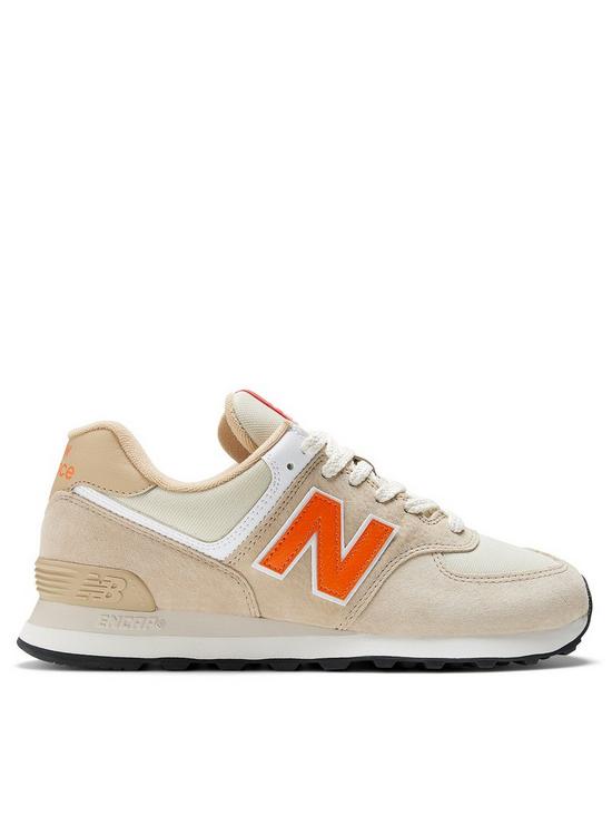 front image of new-balance-574-trainers-beige