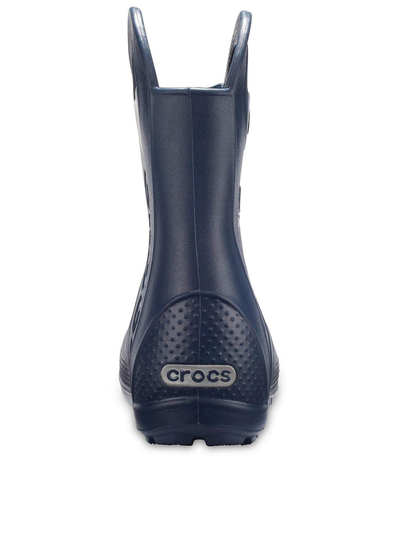 Crocs Handle It Rain Boots Navy littlewoods