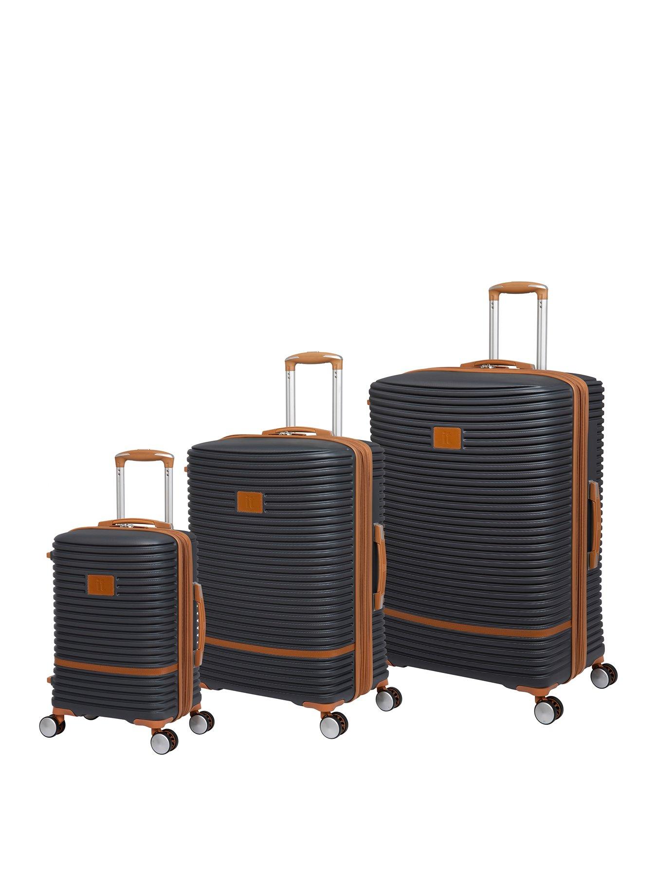  image of it-luggage-replicating-3-piece-charcoal-expandable-suitcase-set