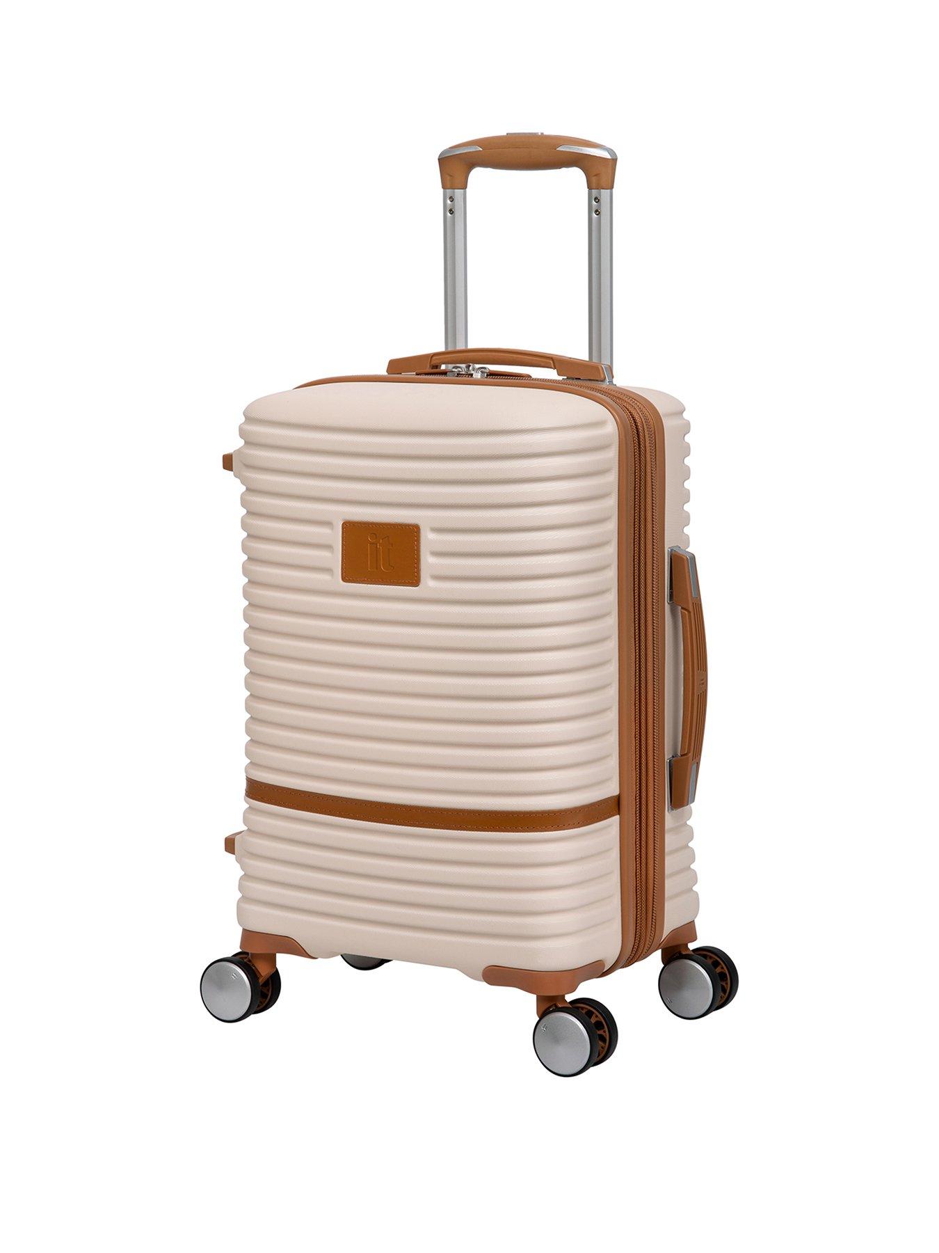 it Luggage Replicating Cabin Cream Expandable Suitcase Set