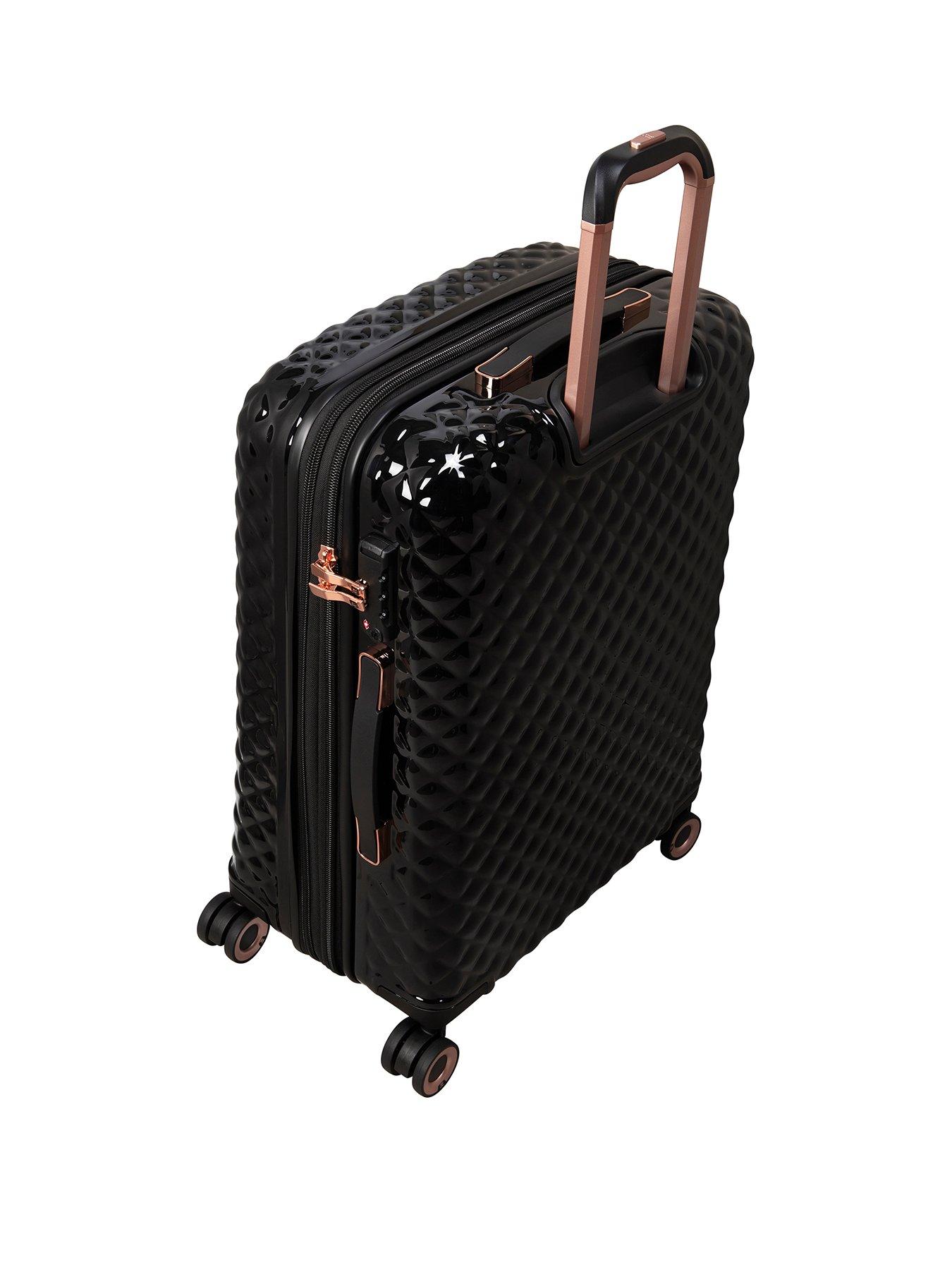 Large black hard hotsell shell suitcase