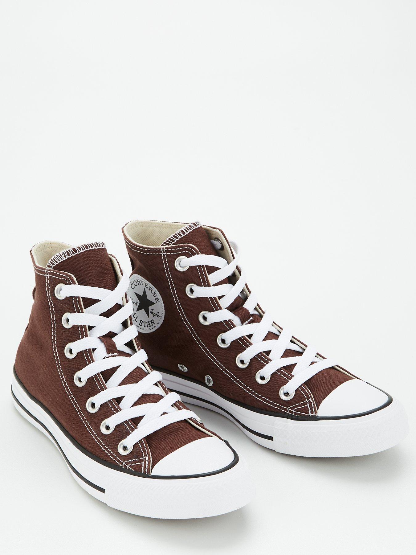 Dark red outlet high top converse