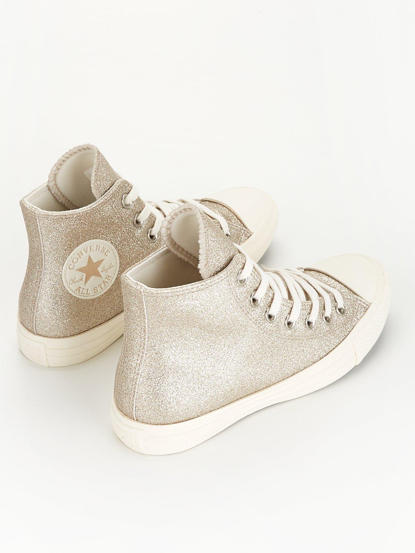 Sparkly on sale gold converse