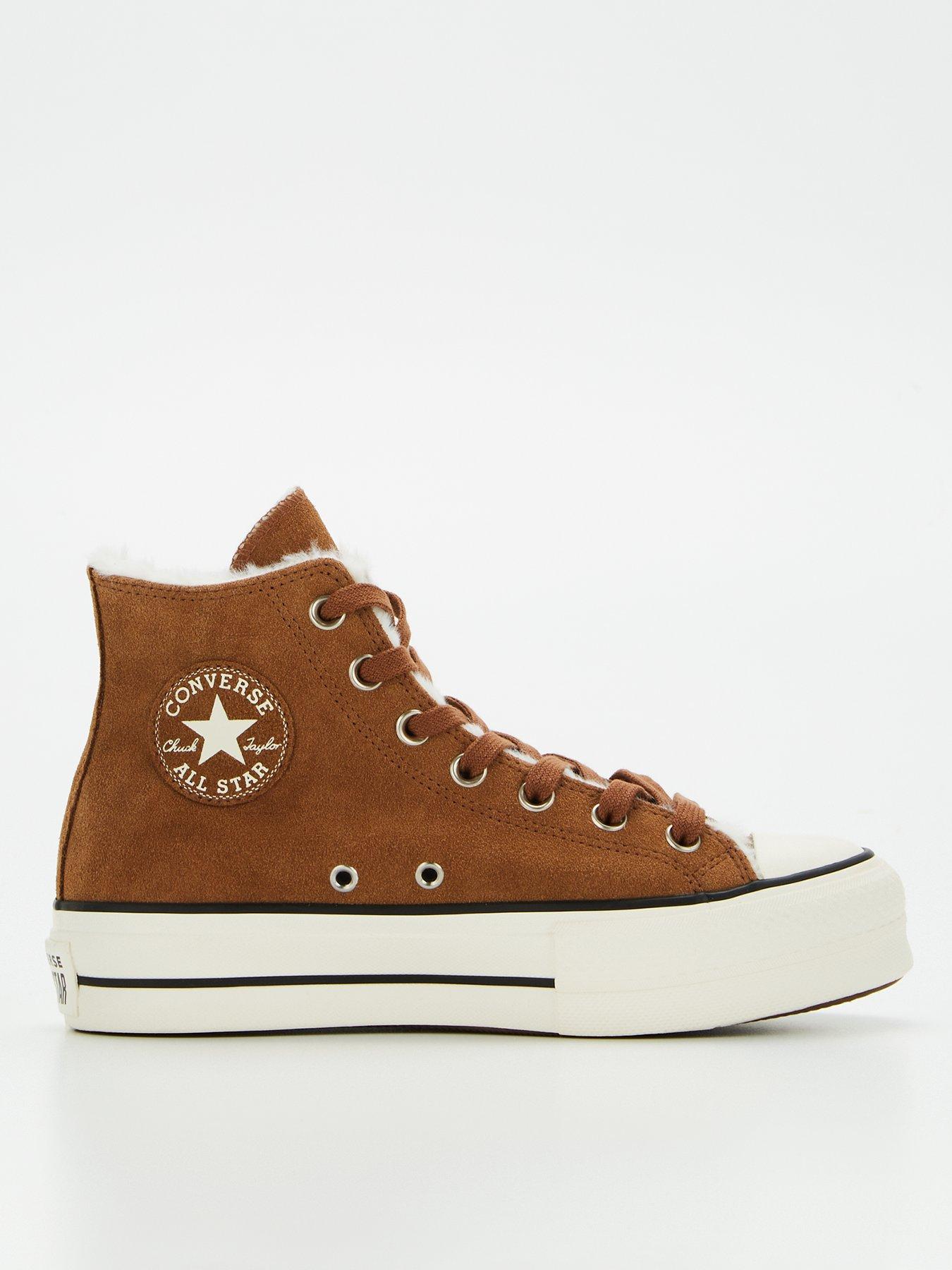 Converse Chuck Taylor All Star Patchwork Canvas Hi-Tops - Brown