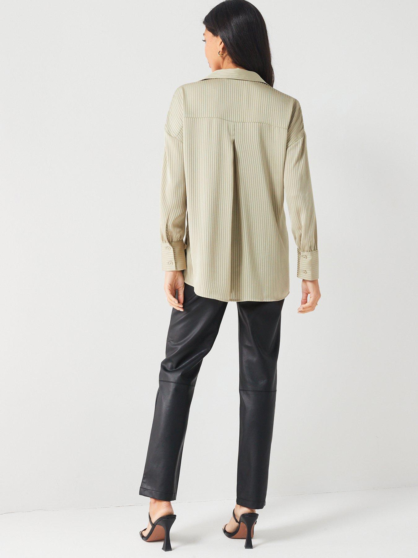 V by Very Longline Broderie Hem Shirt