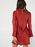  image of v-by-very-long-sleeve-solid-shift-mini-dress