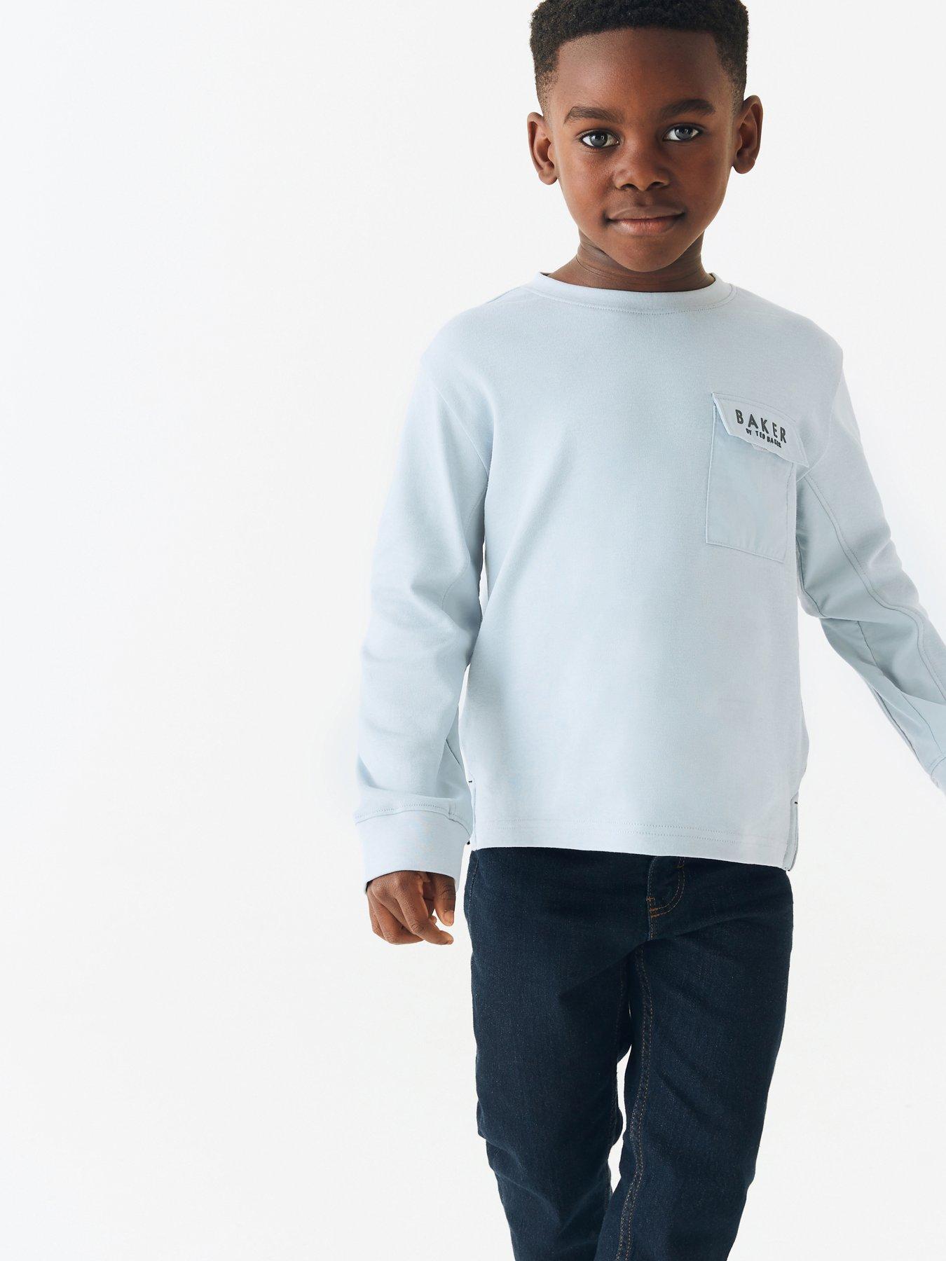 Ted Baker Baker By Ted Baker Boys Pocket Tee Blue littlewoods