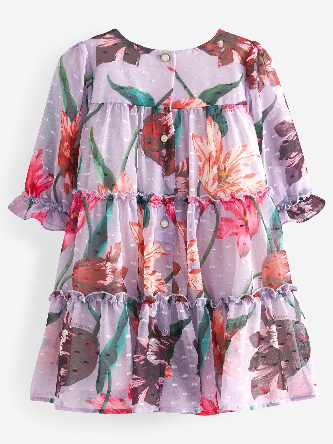 Ted Baker Baker By Ted Baker Baby Girls Dobby Mesh Dress littlewoods