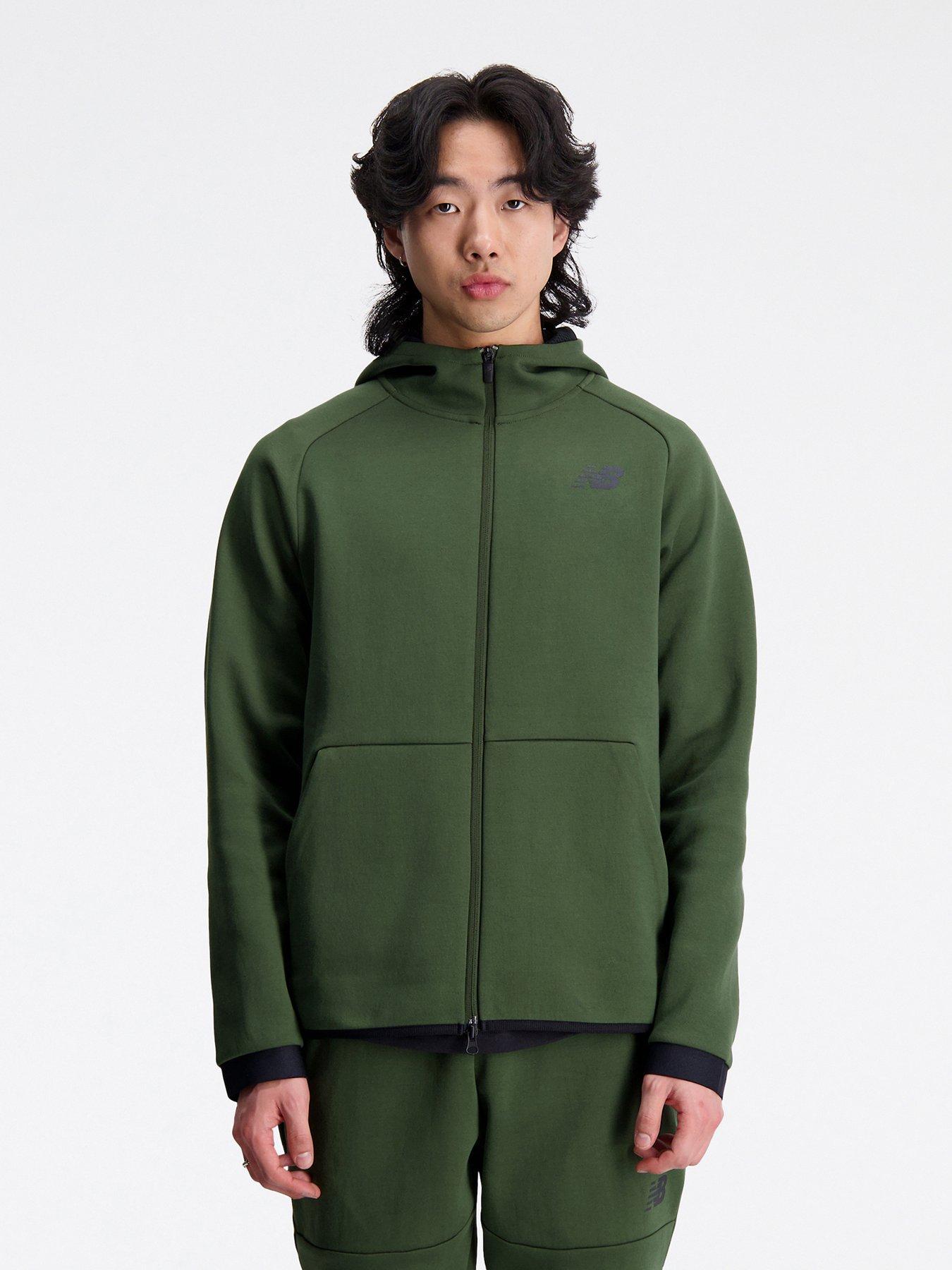 New Balance Training Fleece Full Zip Hoodie Khaki