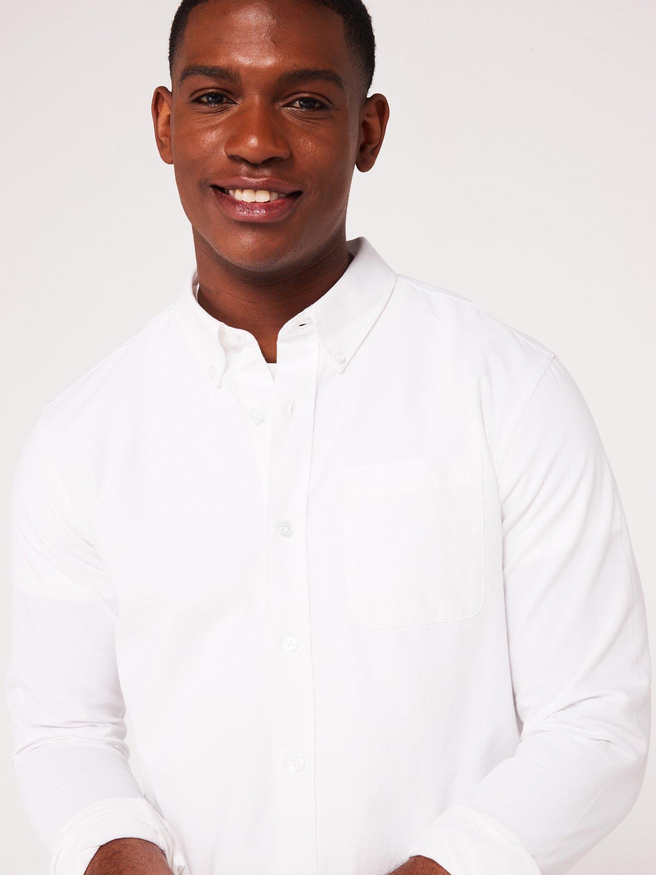  image of everyday-long-sleeve-button-down-oxford-shirt-white