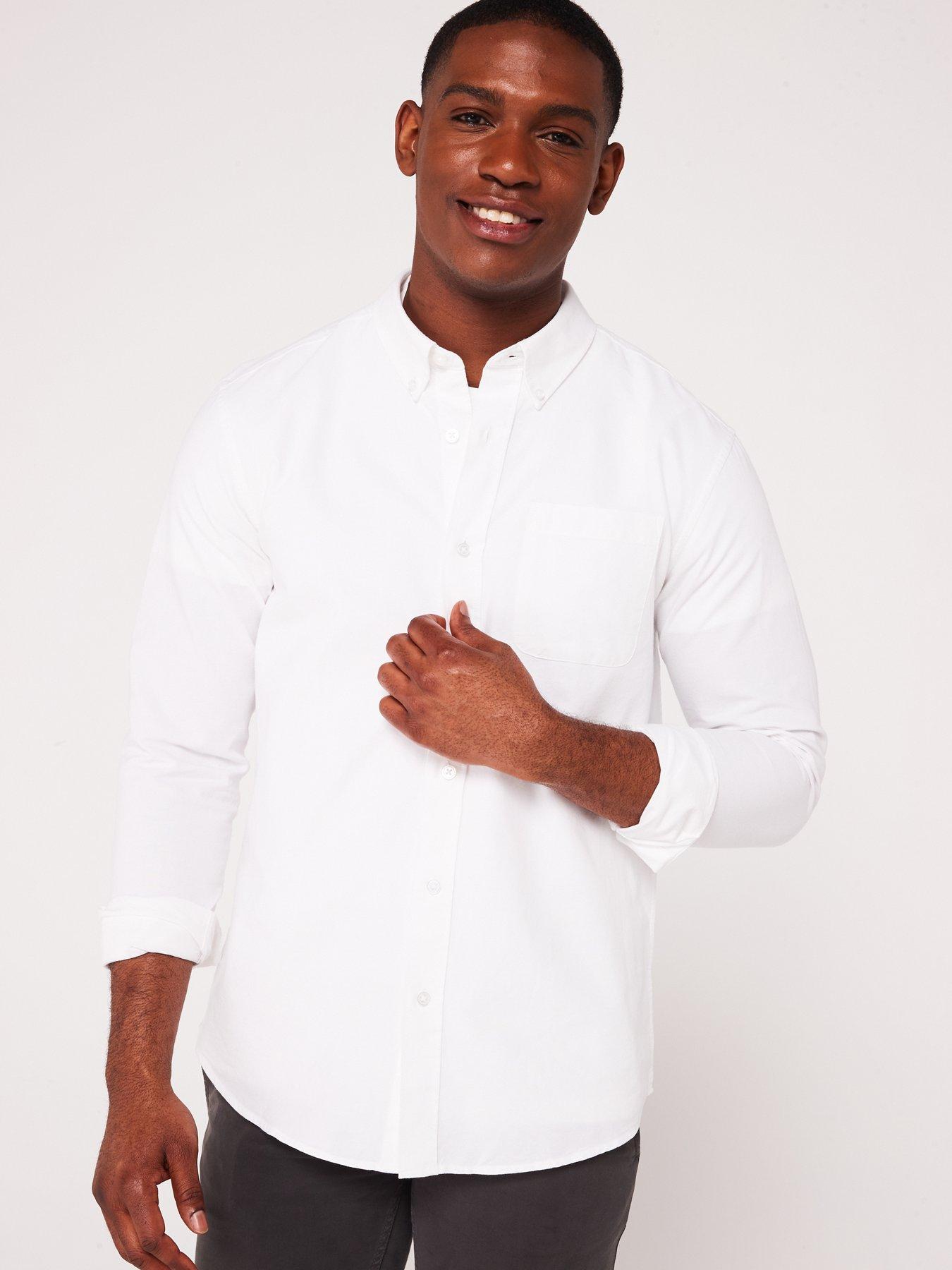  image of everyday-long-sleeve-button-down-oxford-shirt-white