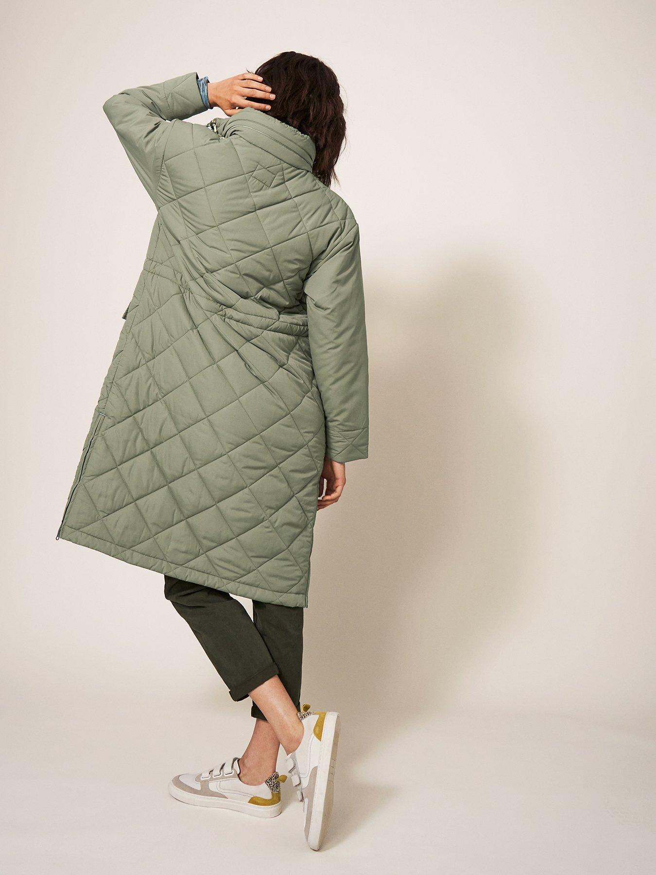 White Stuff Grey Quilted Jacket White Stuff Lorena Quilted Coat