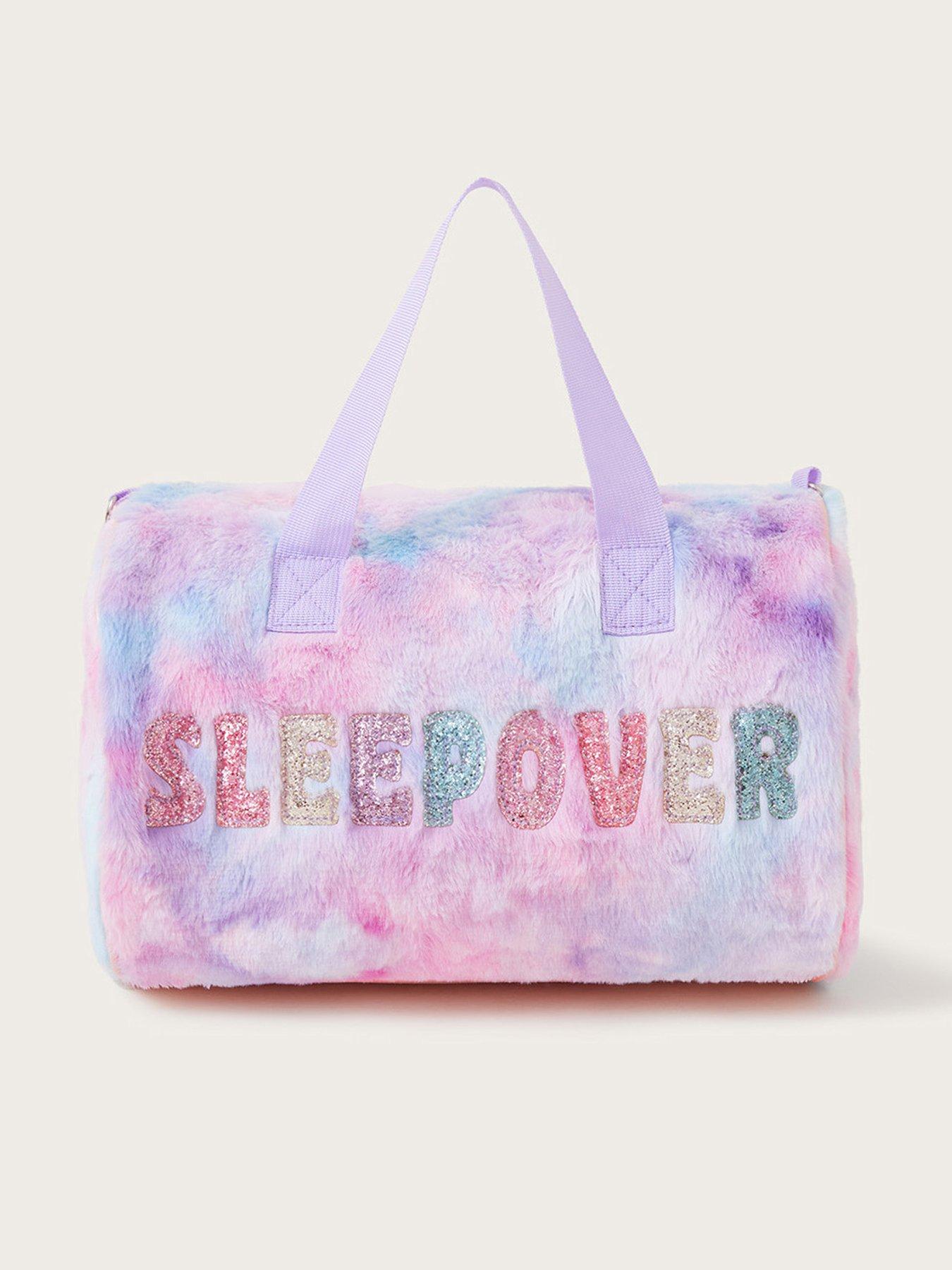 Girls Sleepover Fluffy Bag Multi